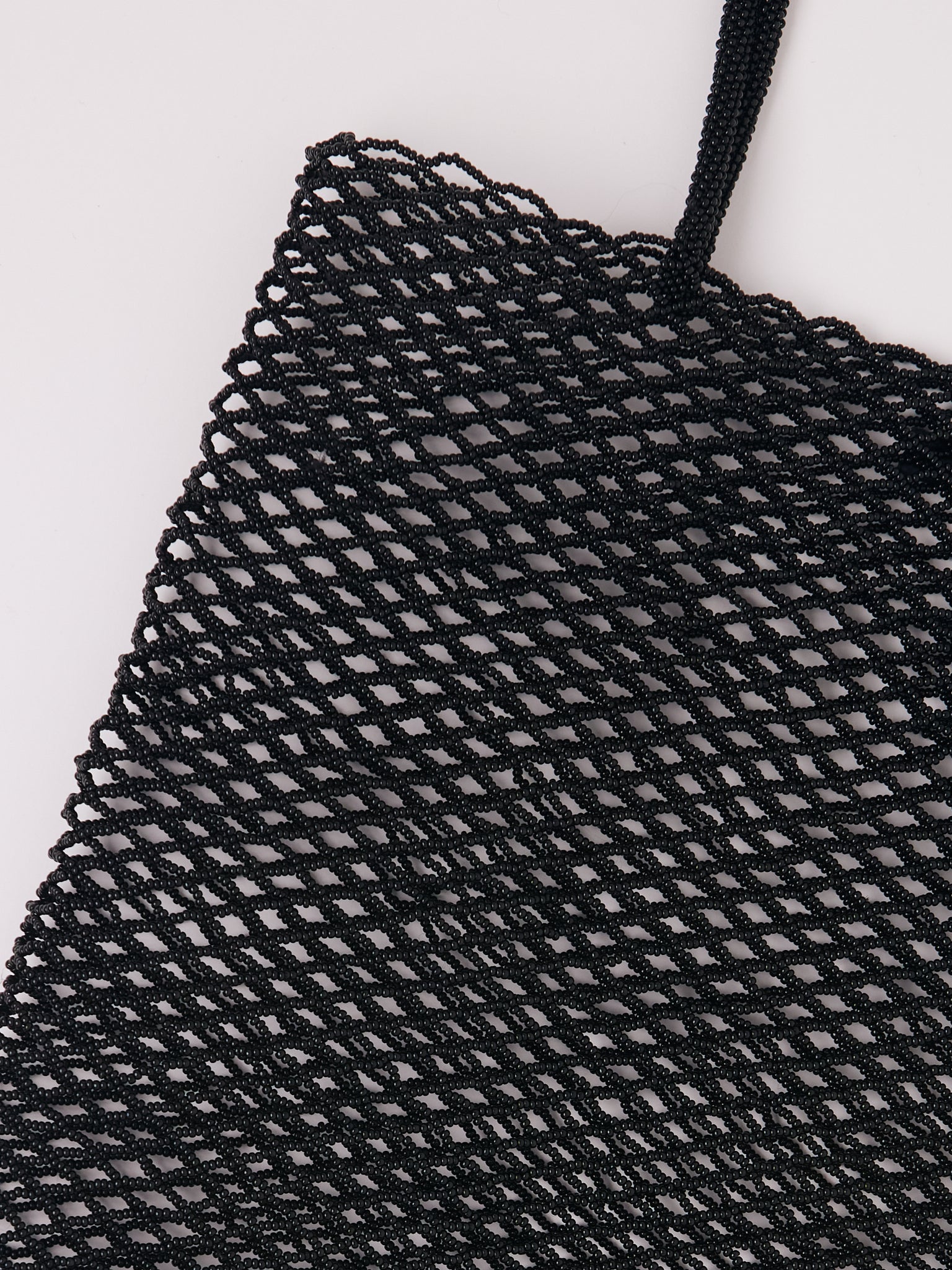 Cordera Handmade Beaded Tote Bag Black, curated by Shop Sommer in San Francisco.