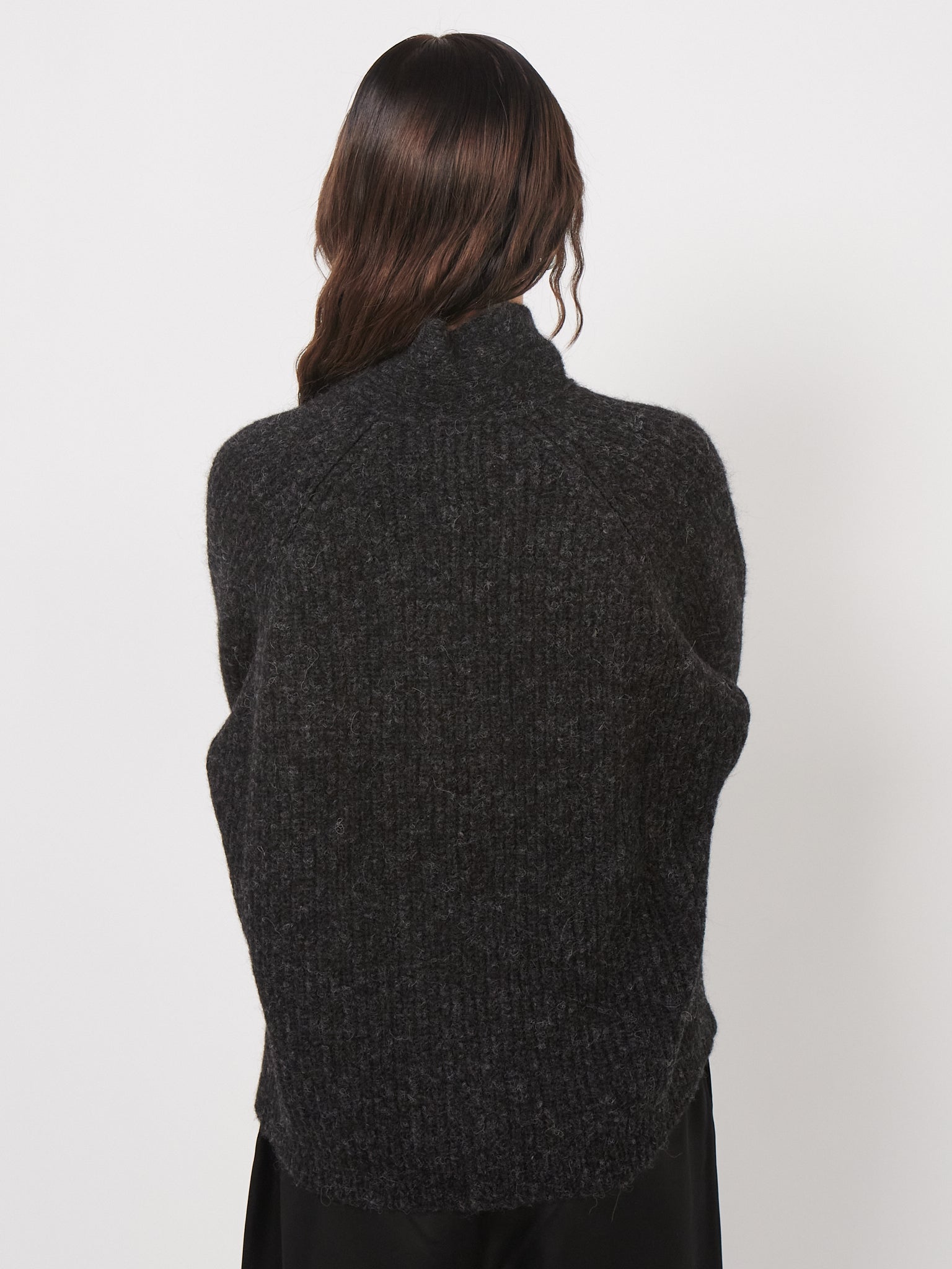 Baby Alpaca Cardigan Anthracite