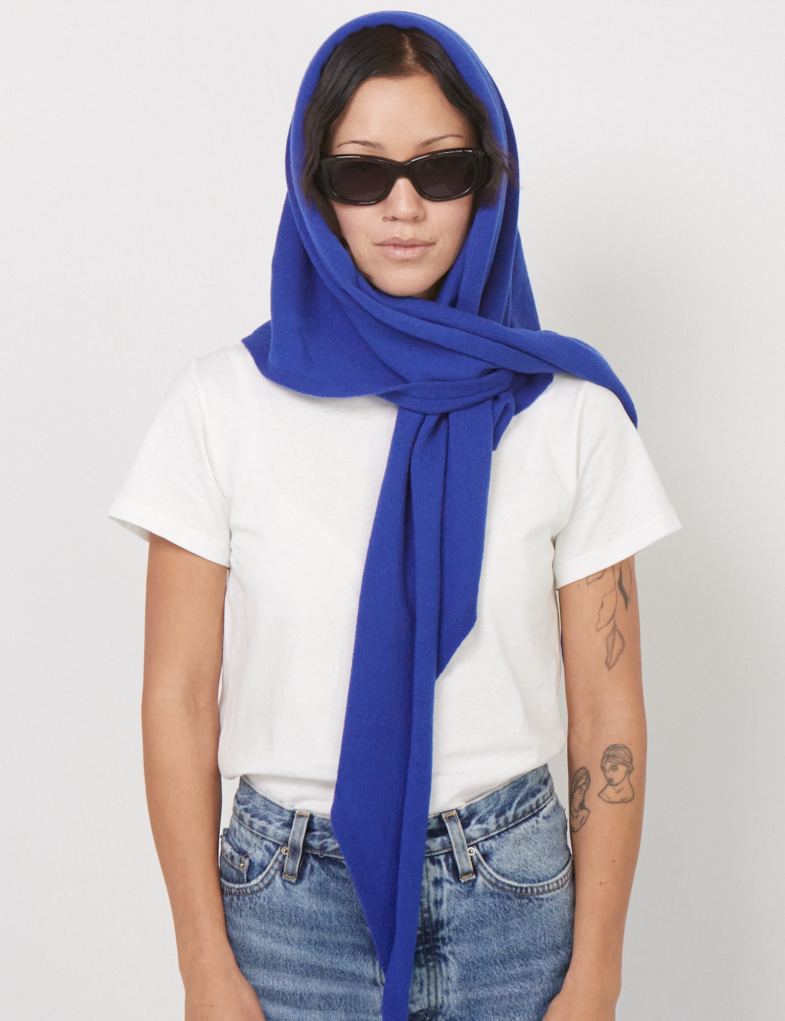 Cashmere Bandana in Klein Blue by Cordera, curated by Shop Sommer in San Francisco. 