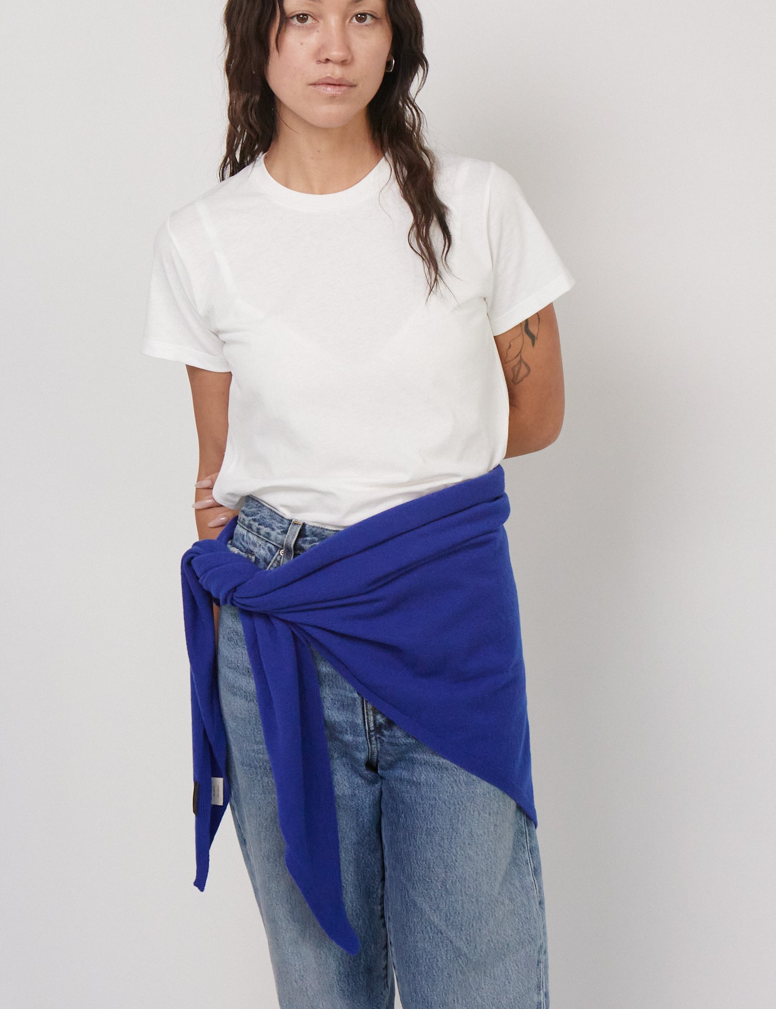 Cashmere Bandana in Klein Blue by Cordera, curated by Shop Sommer in San Francisco. 