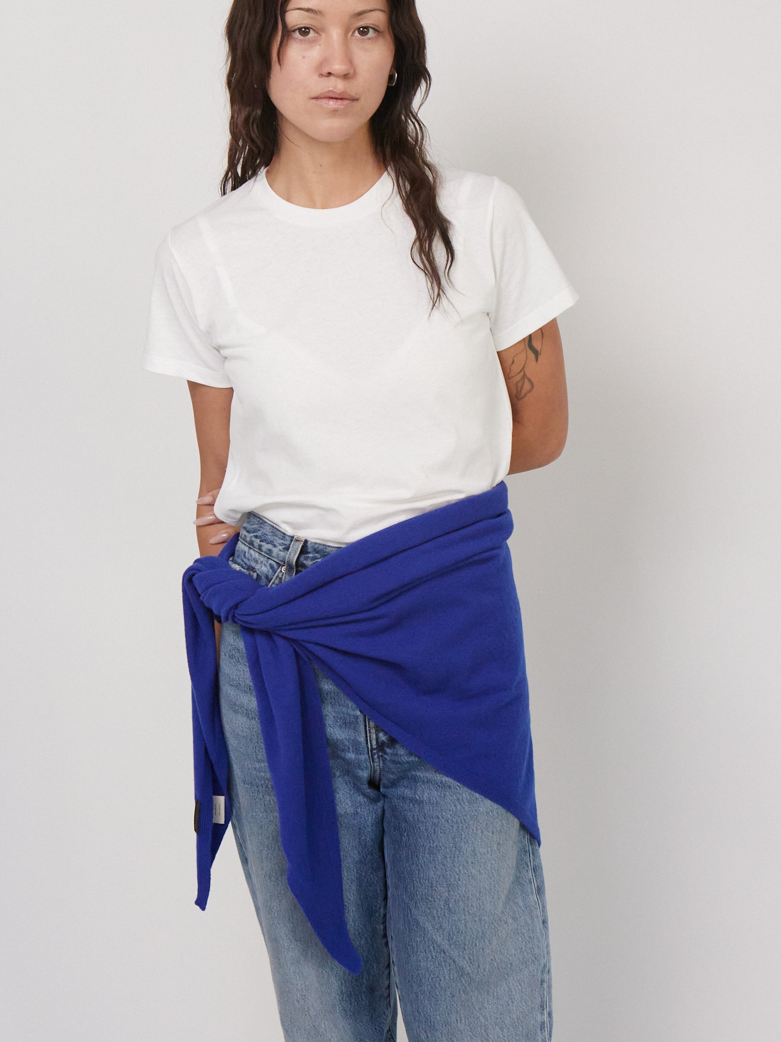 Cashmere Bandana in Klein Blue by Cordera, curated by Shop Sommer in San Francisco. 