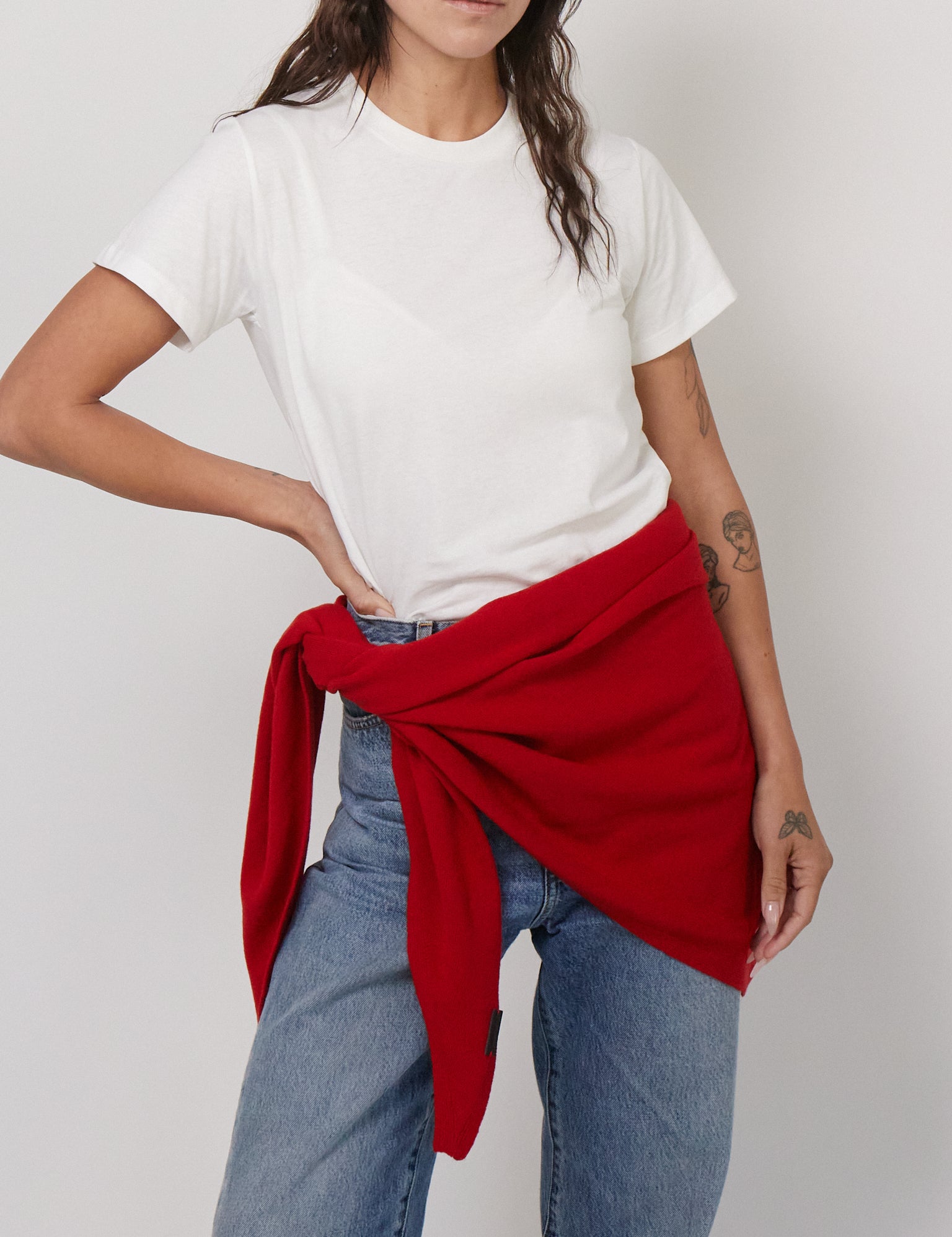 Cordera Red Merino Wool Bandana, Curated by Shop Sommer in San Francisco.