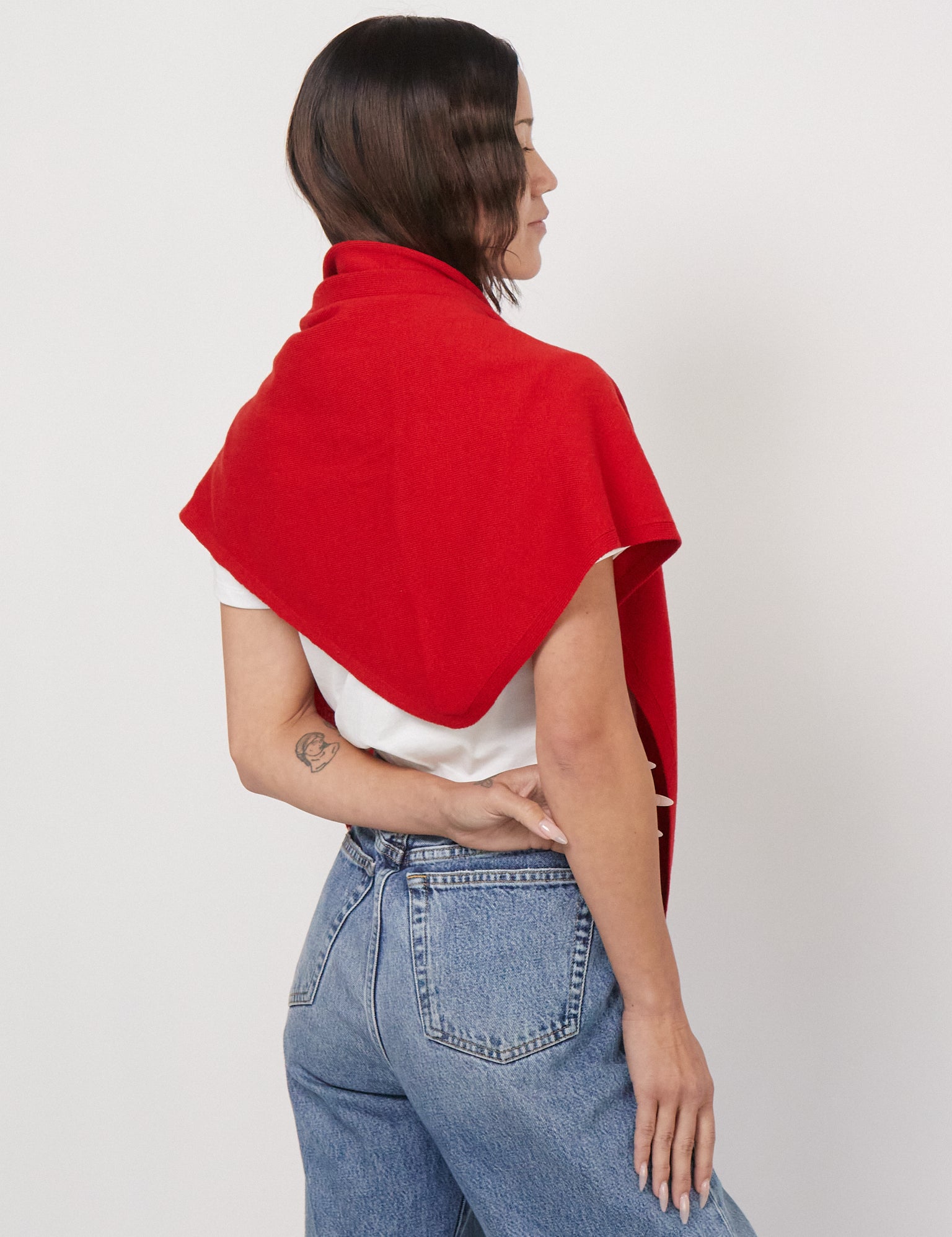 Cordera Red Merino Wool Bandana, Curated by Shop Sommer in San Francisco.