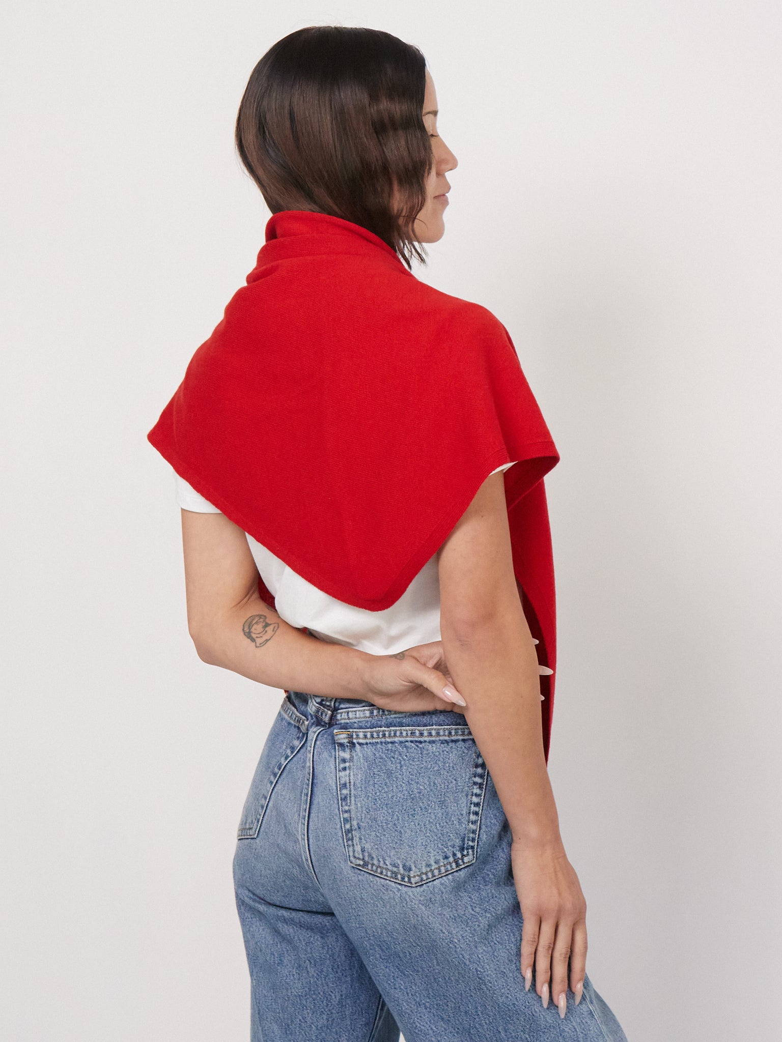 Cordera Red Merino Wool Bandana, Curated by Shop Sommer in San Francisco.