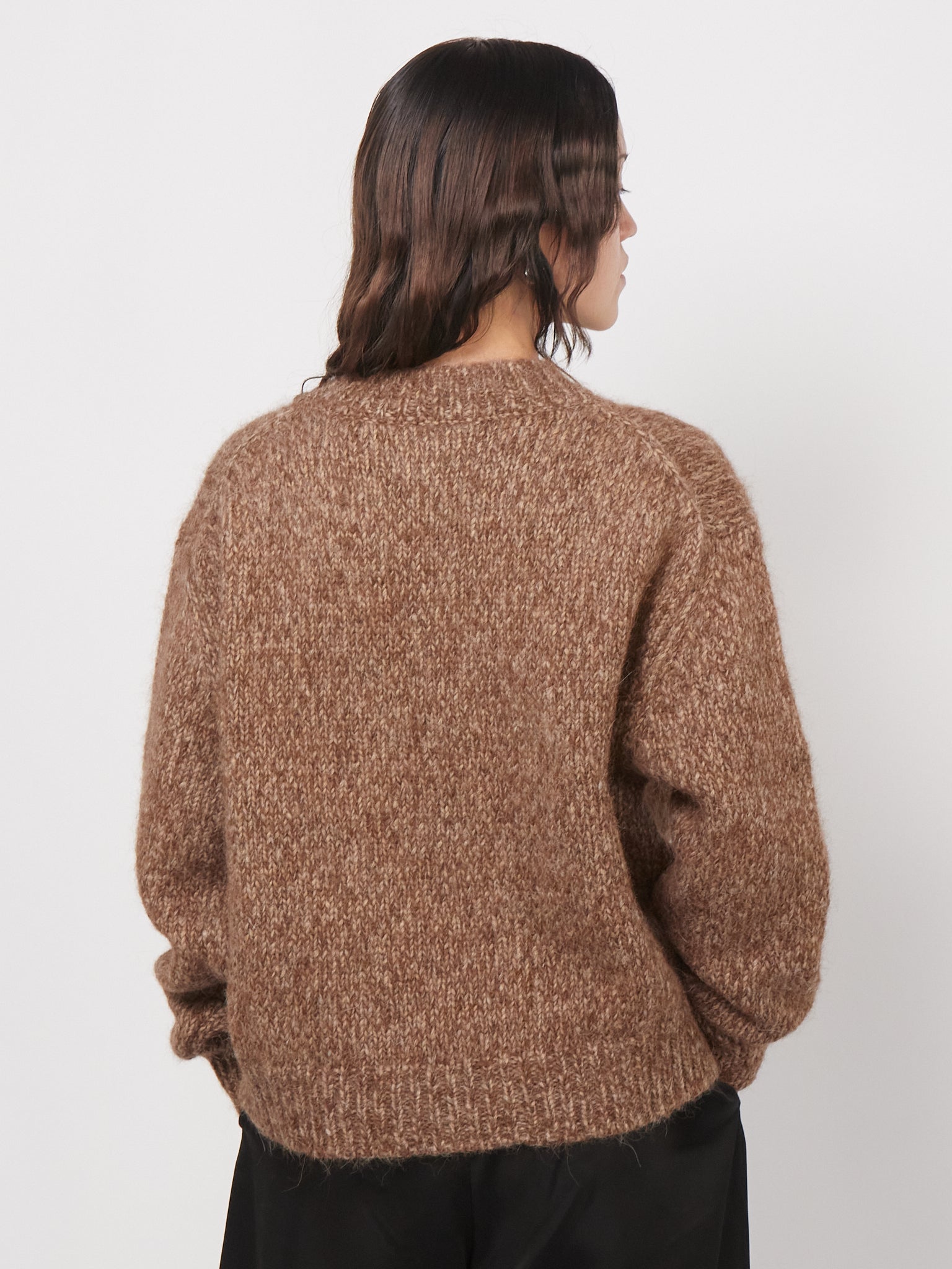 Cordera Chunky Sweater in Brown Melange, curated by Shop Sommer in San Francisco. 