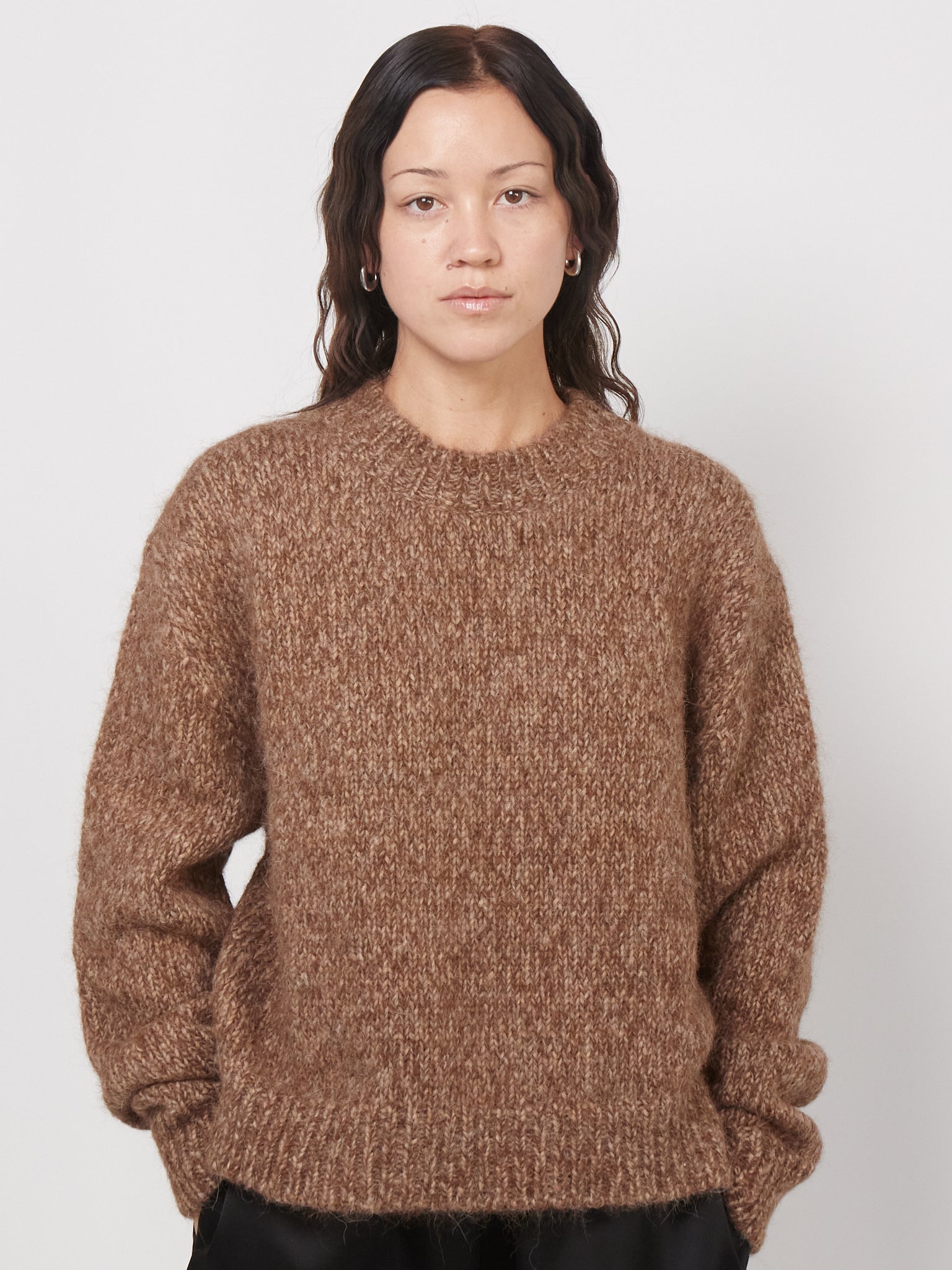 Cordera Chunky Sweater in Brown Melange, curated by Shop Sommer in San Francisco. 
