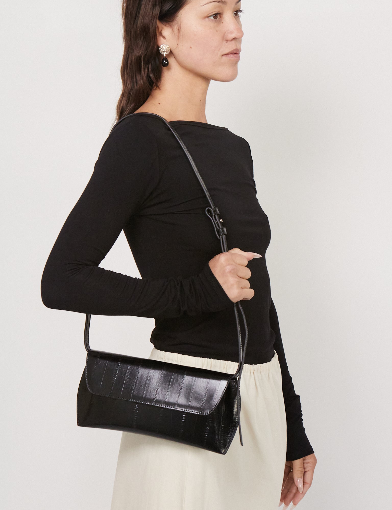 Swan Bag in Eel Black by Cordera, curated by Shop Sommer in San Francisco. 