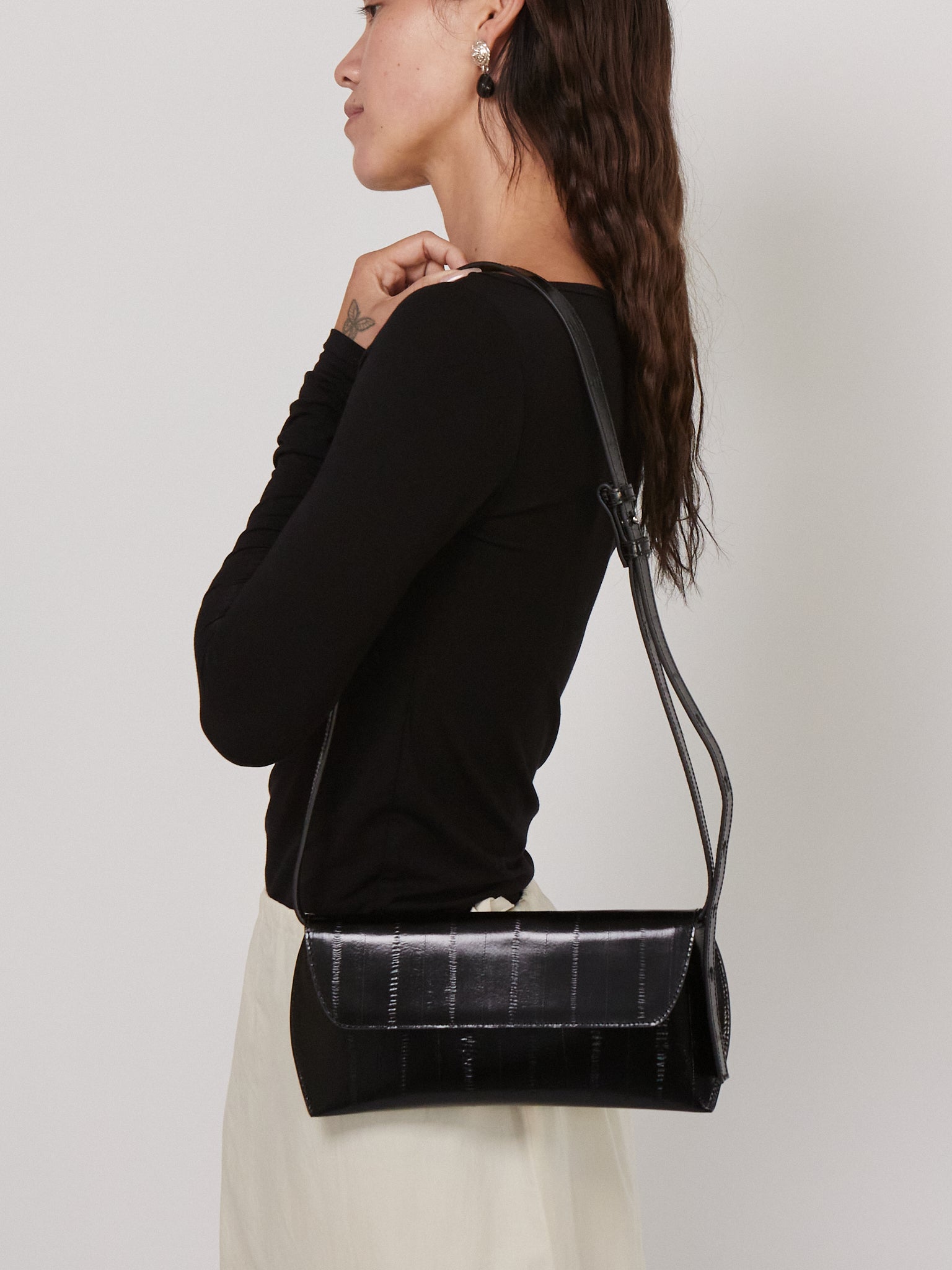 Swan Bag in Eel Black by Cordera, curated by Shop Sommer in San Francisco. 