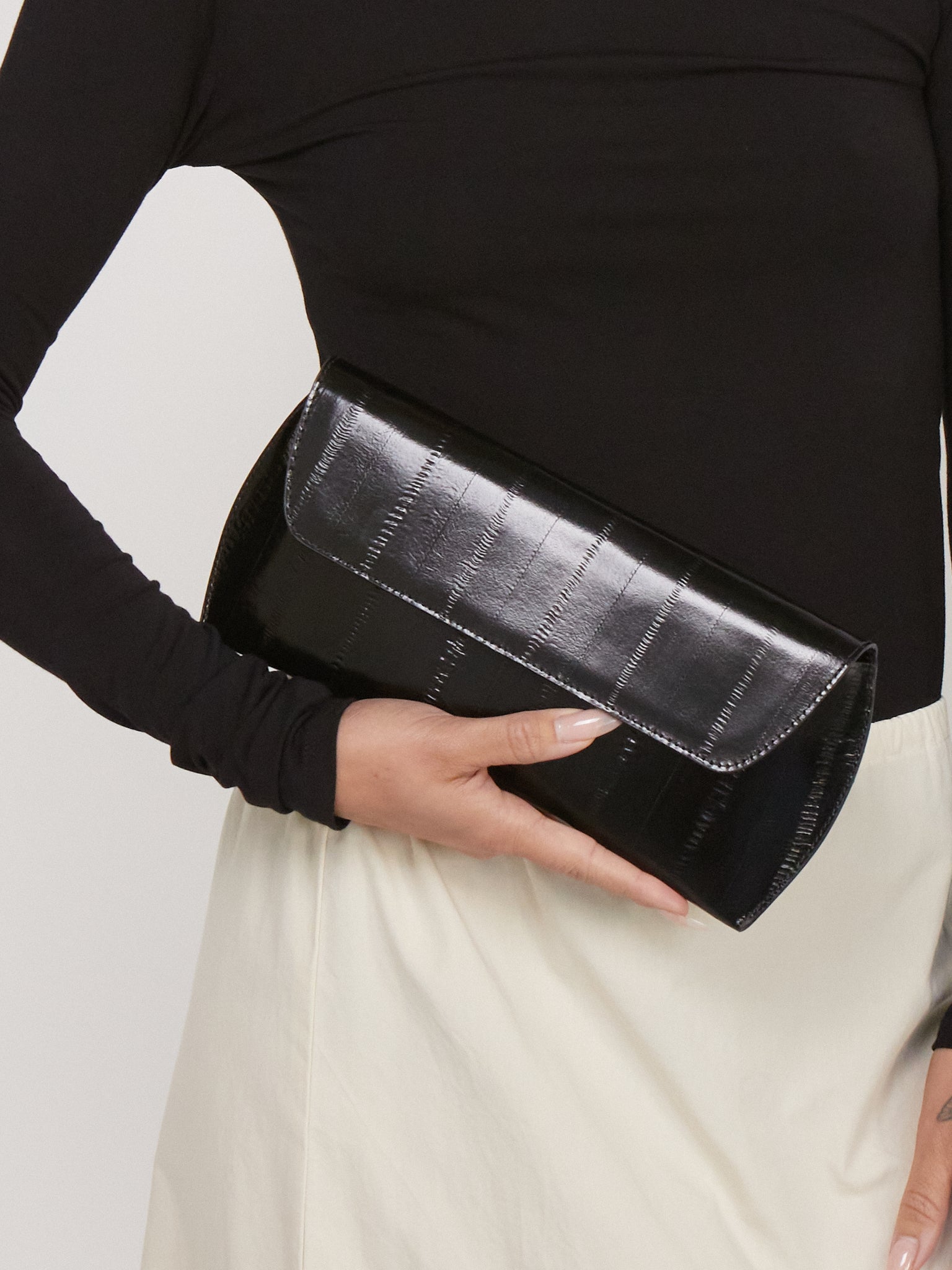 Swan Bag in Eel Black by Cordera, curated by Shop Sommer in San Francisco. 