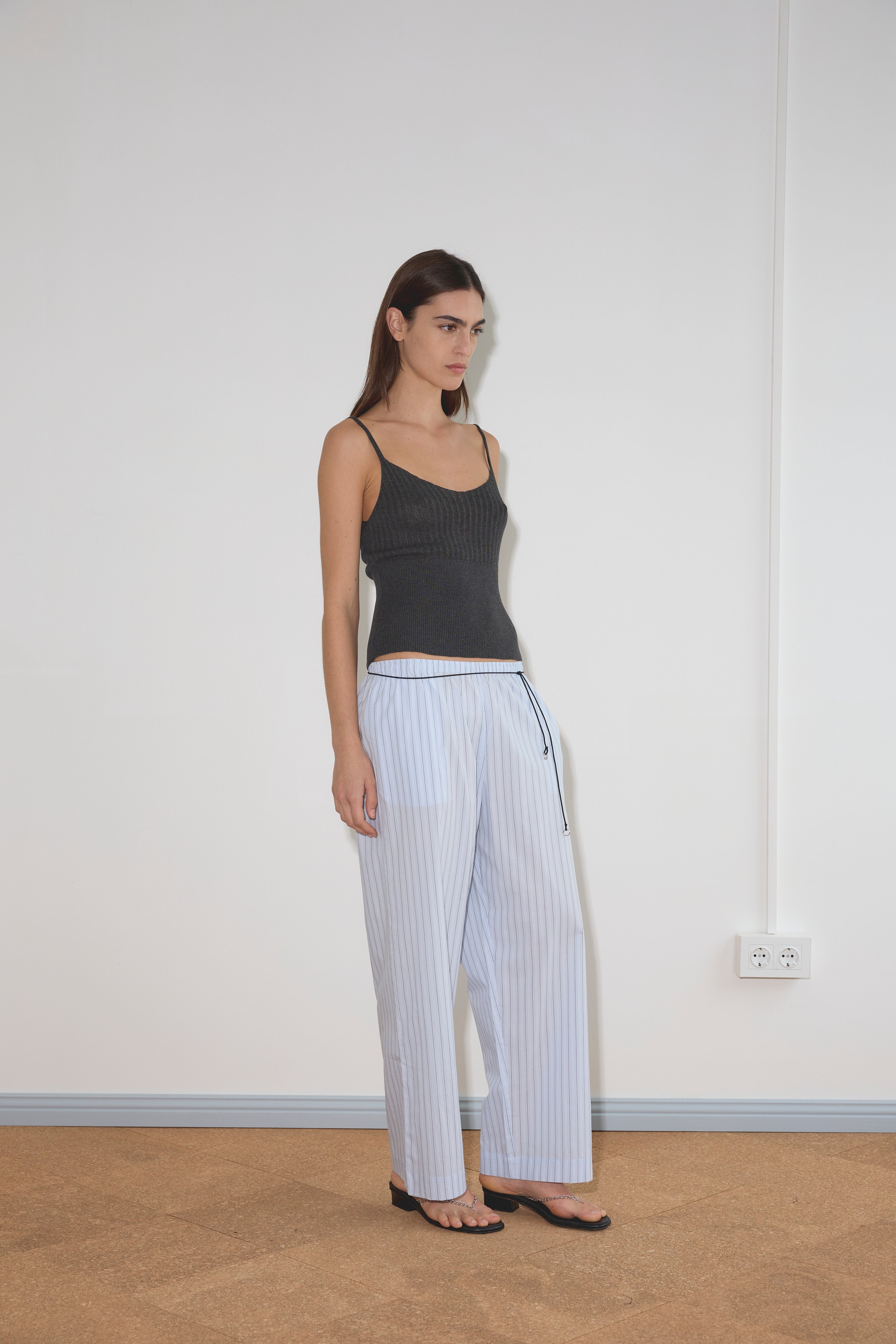 Deiji Studios Ease Trouser Mineral Stripe, curated by Shop Sommer in San Francisco.