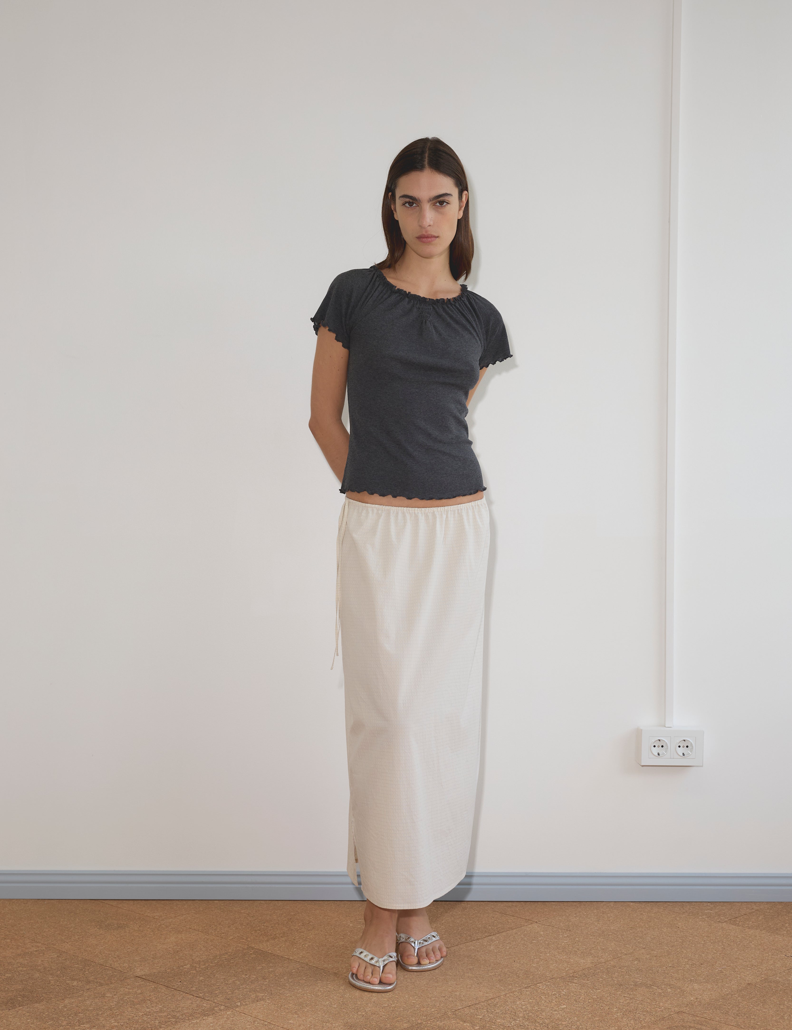 Deiji Studios Mid Day Skirt Bone Check, curated by Shop Sommer in San Francisco.