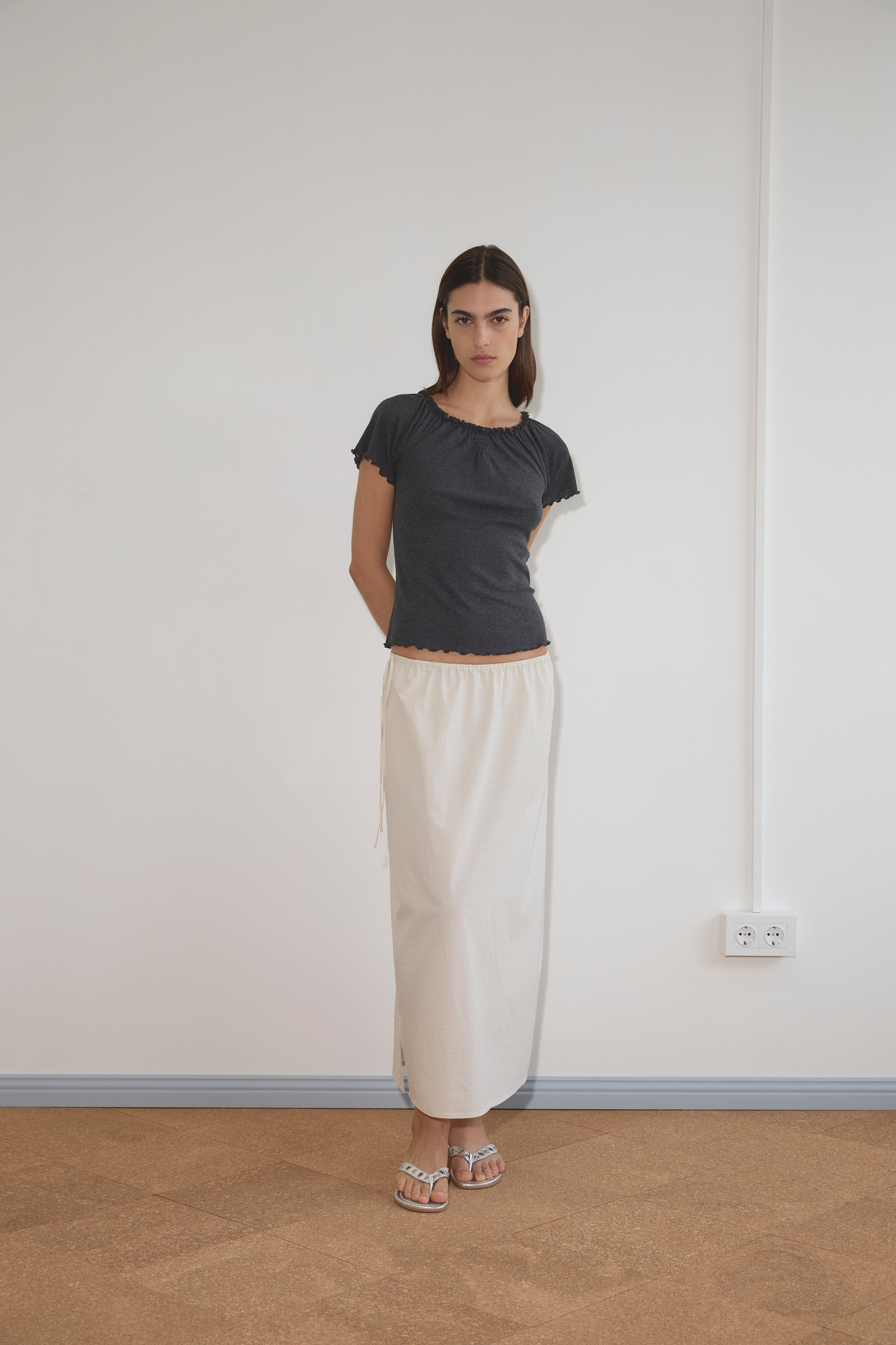 Deiji Studios Mid Day Skirt Bone Check, curated by Shop Sommer in San Francisco.