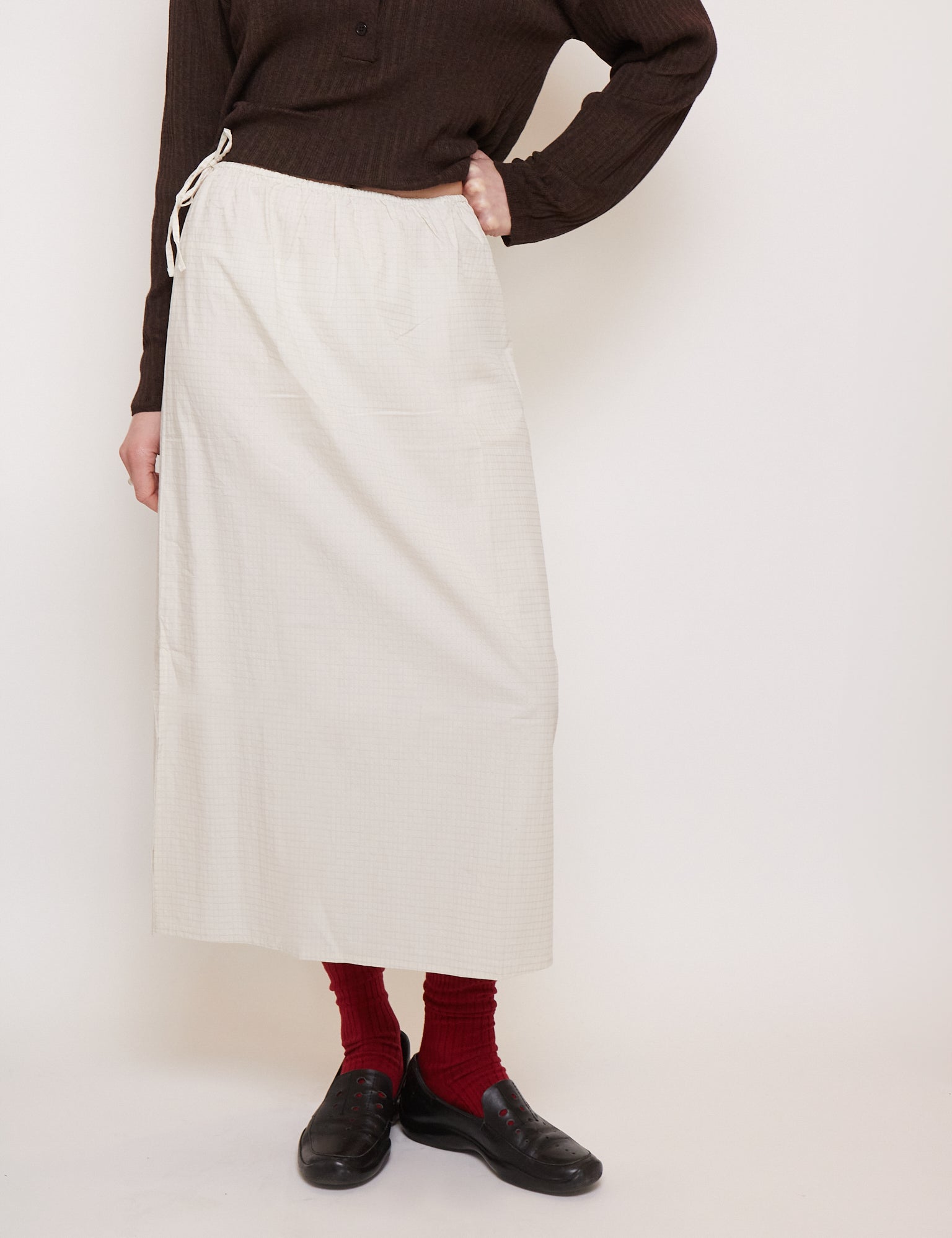 Deiji Studios Mid Day Skirt Bone Check, curated by Shop Sommer in San Francisco.