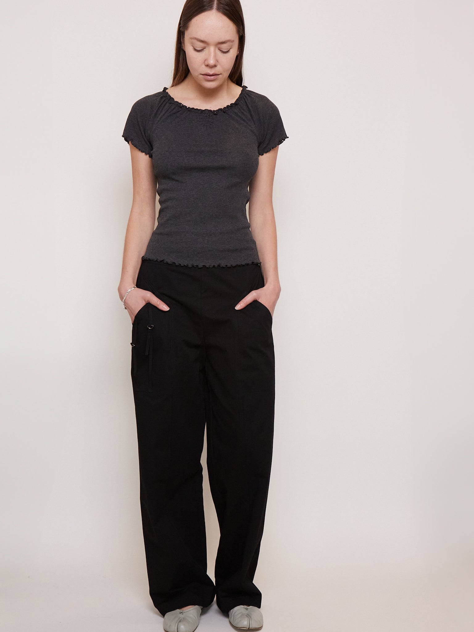 Deiji Studios Adjust Pocket Pant Black, curated by Shop Sommer in San Francisco.