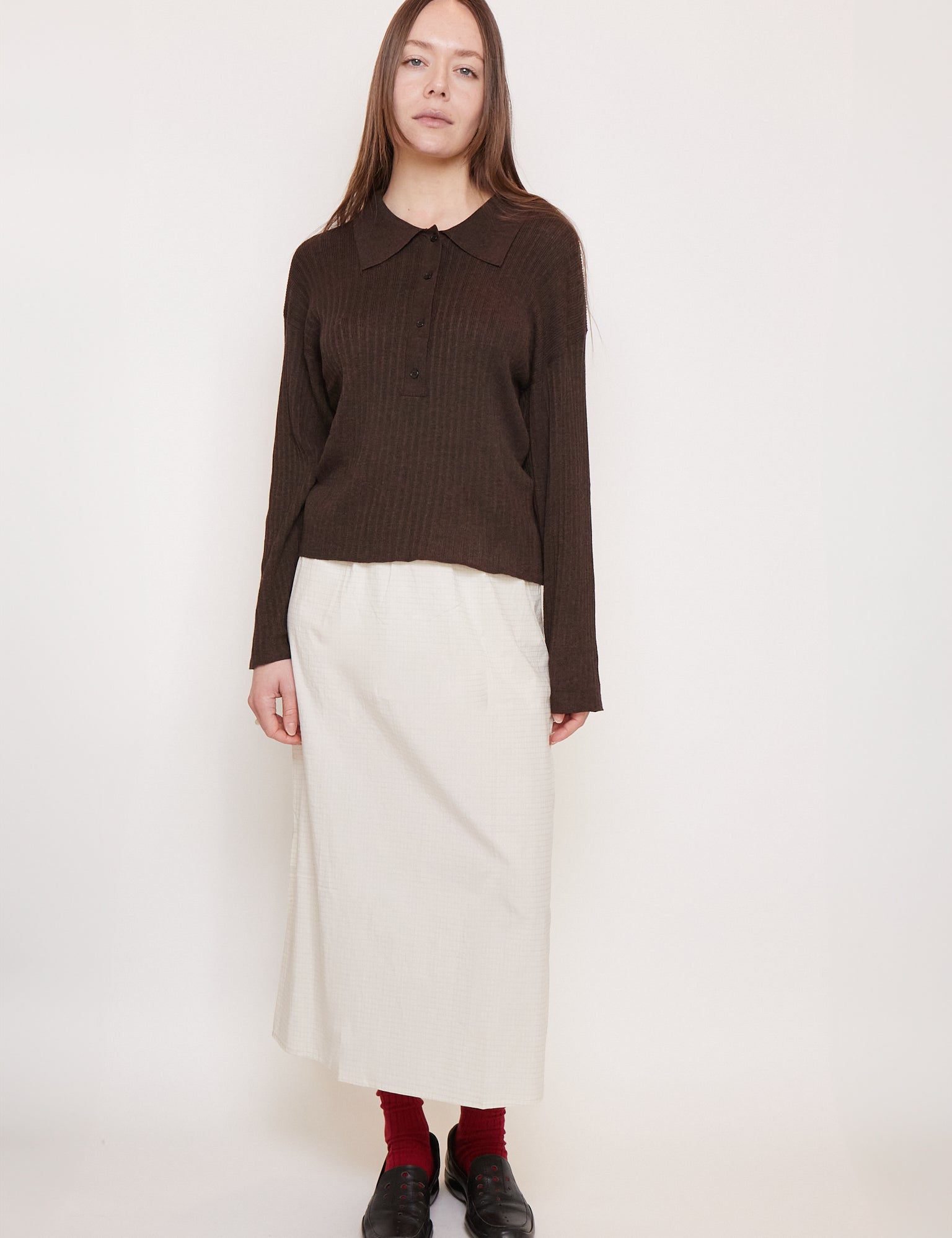 Deiji Studios Mid Day Skirt Bone Check, curated by Shop Sommer in San Francisco.