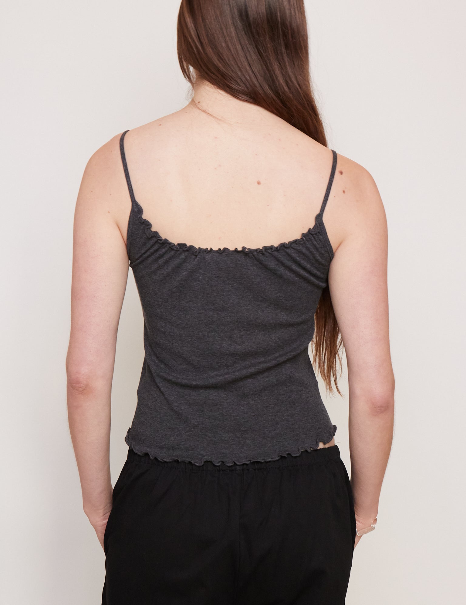 Deiji Studios Flounce Tank Grey, curated by Shop Sommer in San Francisco.