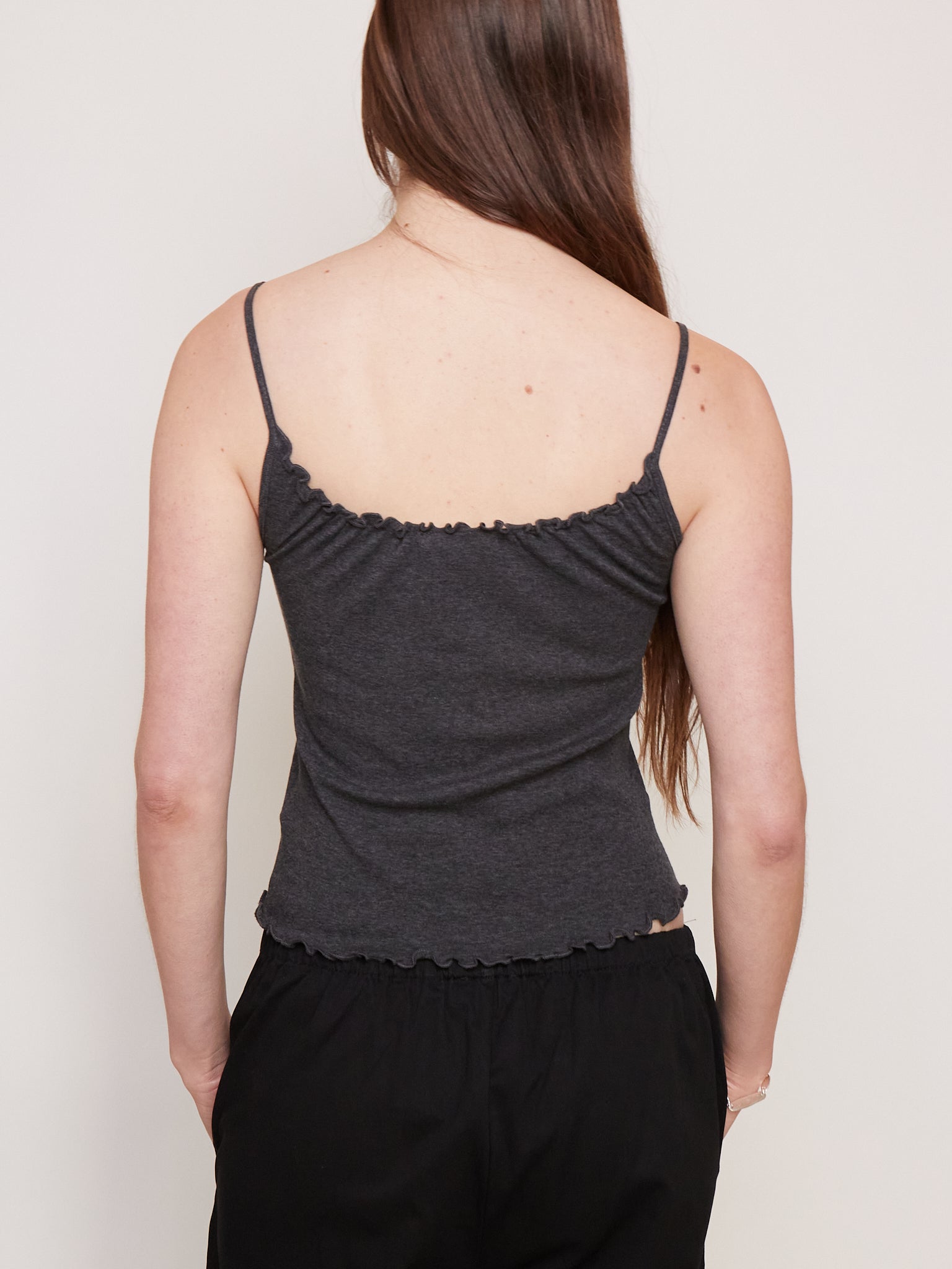 Deiji Studios Flounce Tank Grey, curated by Shop Sommer in San Francisco.