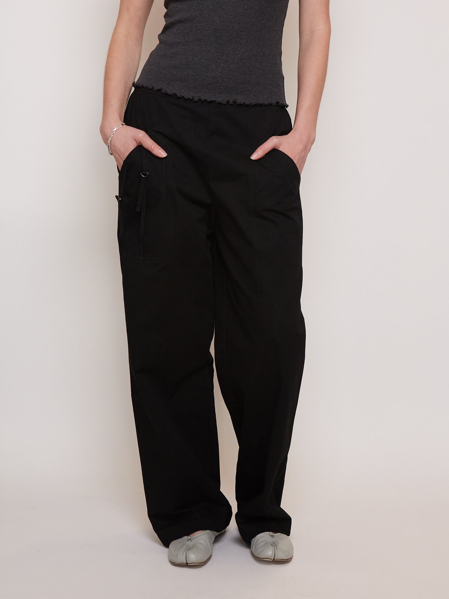 Adjust Pocket Pant Black