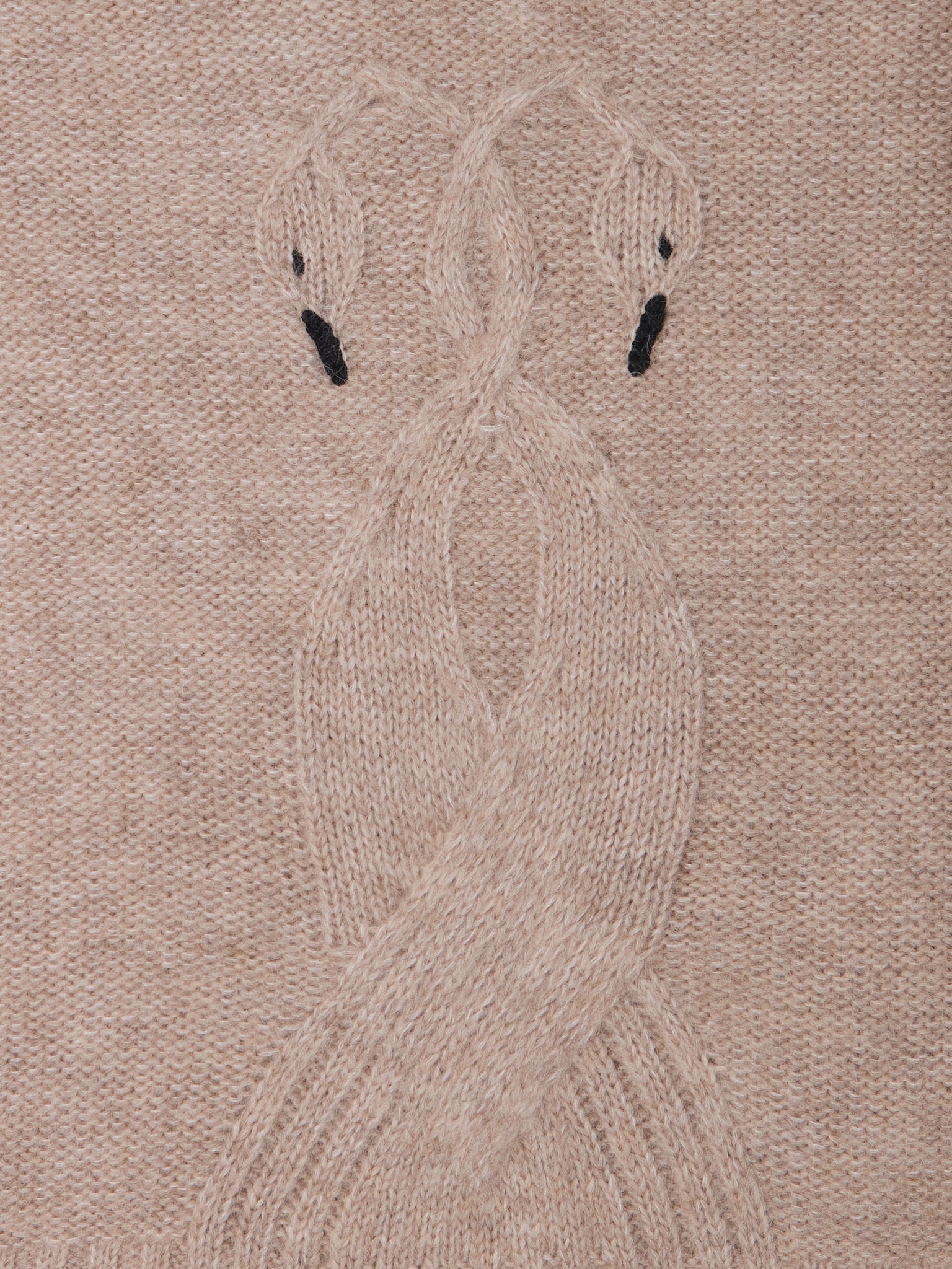 Swan Cable Knit Sweater