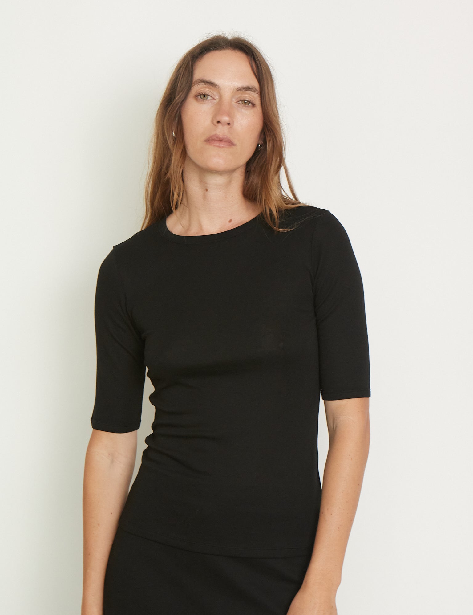 Anna Tee in Black from Flore Flore, curated by Shop Sommer in San Francisco. 