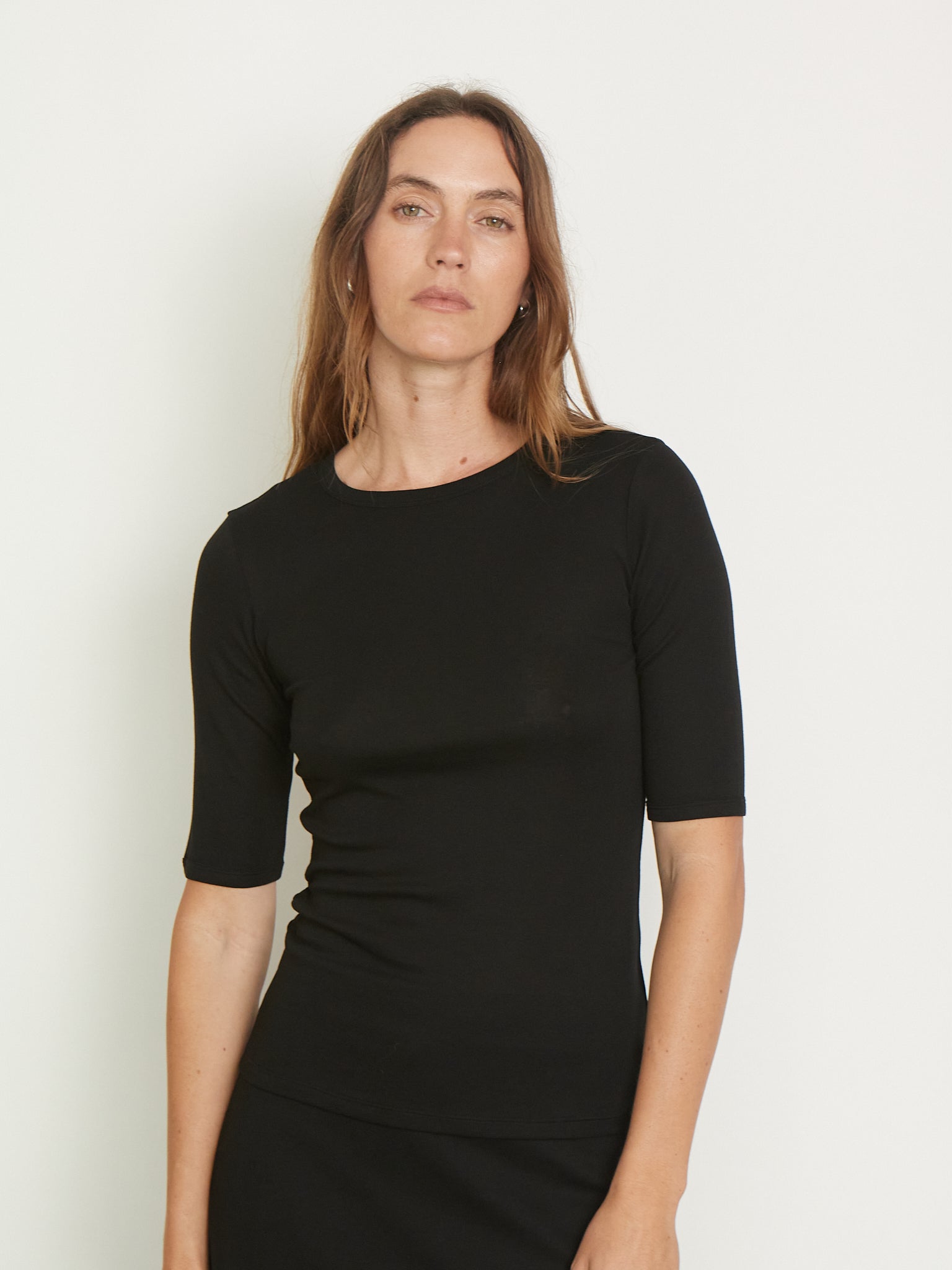 Anna Tee in Black from Flore Flore, curated by Shop Sommer in San Francisco. 