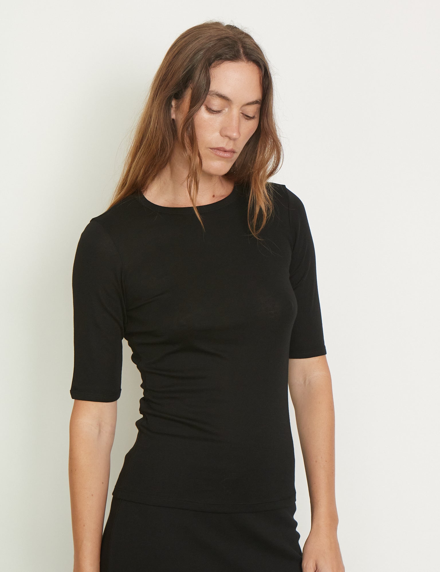 Anna Tee in Black from Flore Flore, curated by Shop Sommer in San Francisco. 