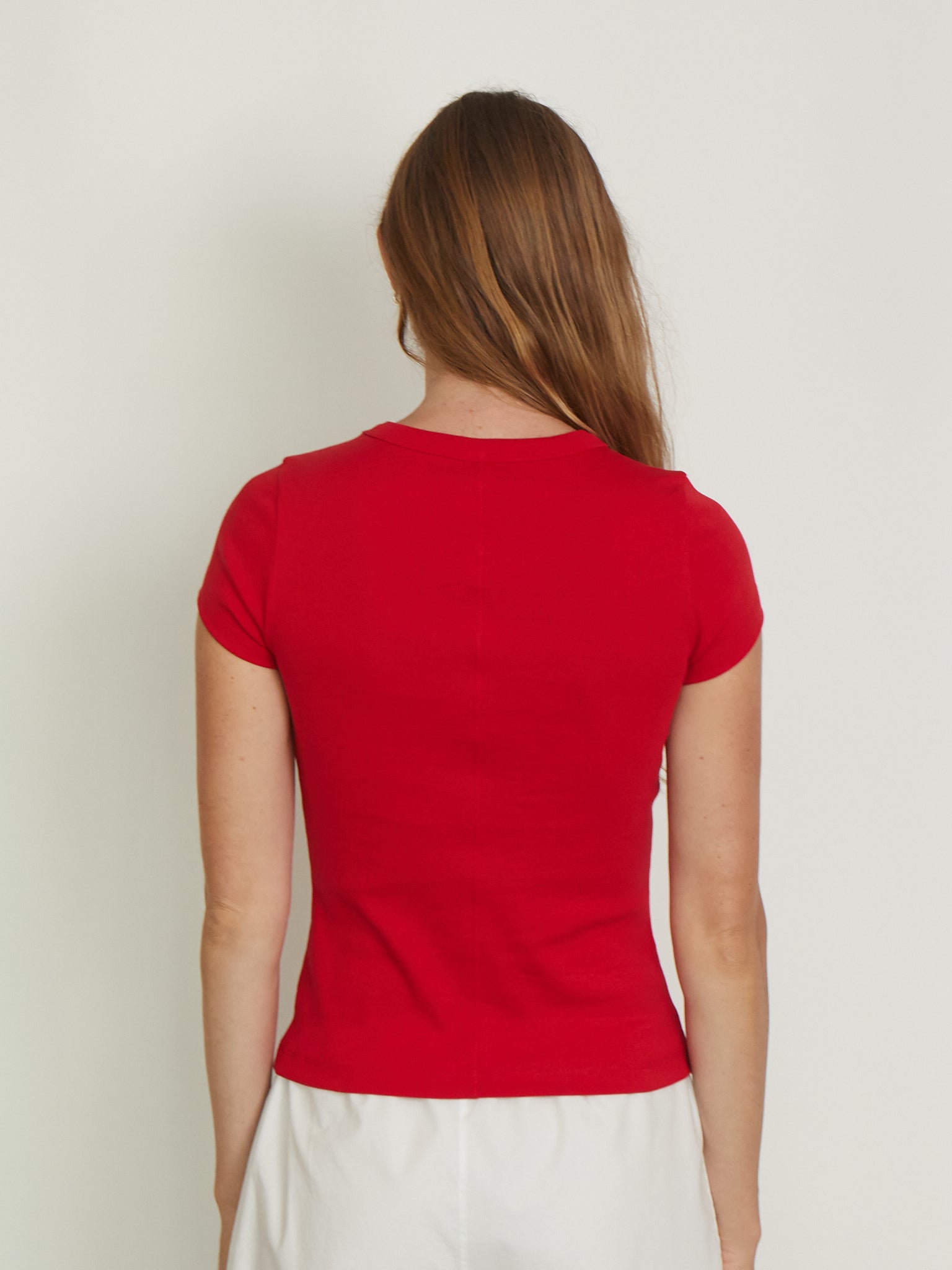 Car Baby Tee in Apple from Flore Flore, curated by Shop Sommer in San Francisco. 