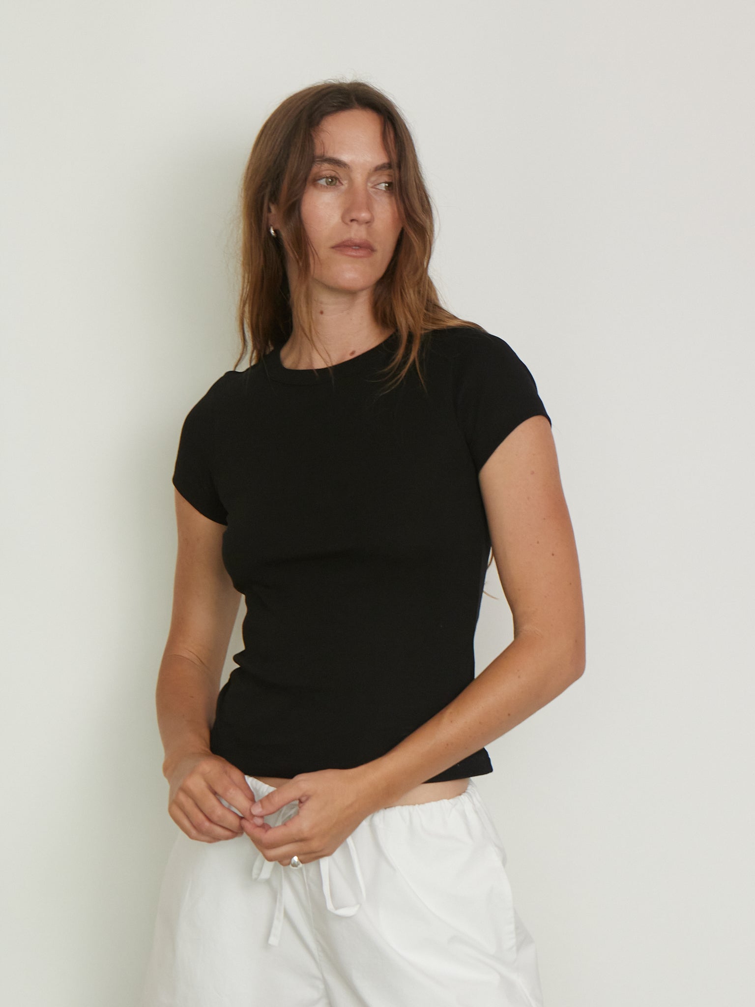 Car Baby Tee in Black from Flore Flore, curated by Shop Sommer in San Francisco. 