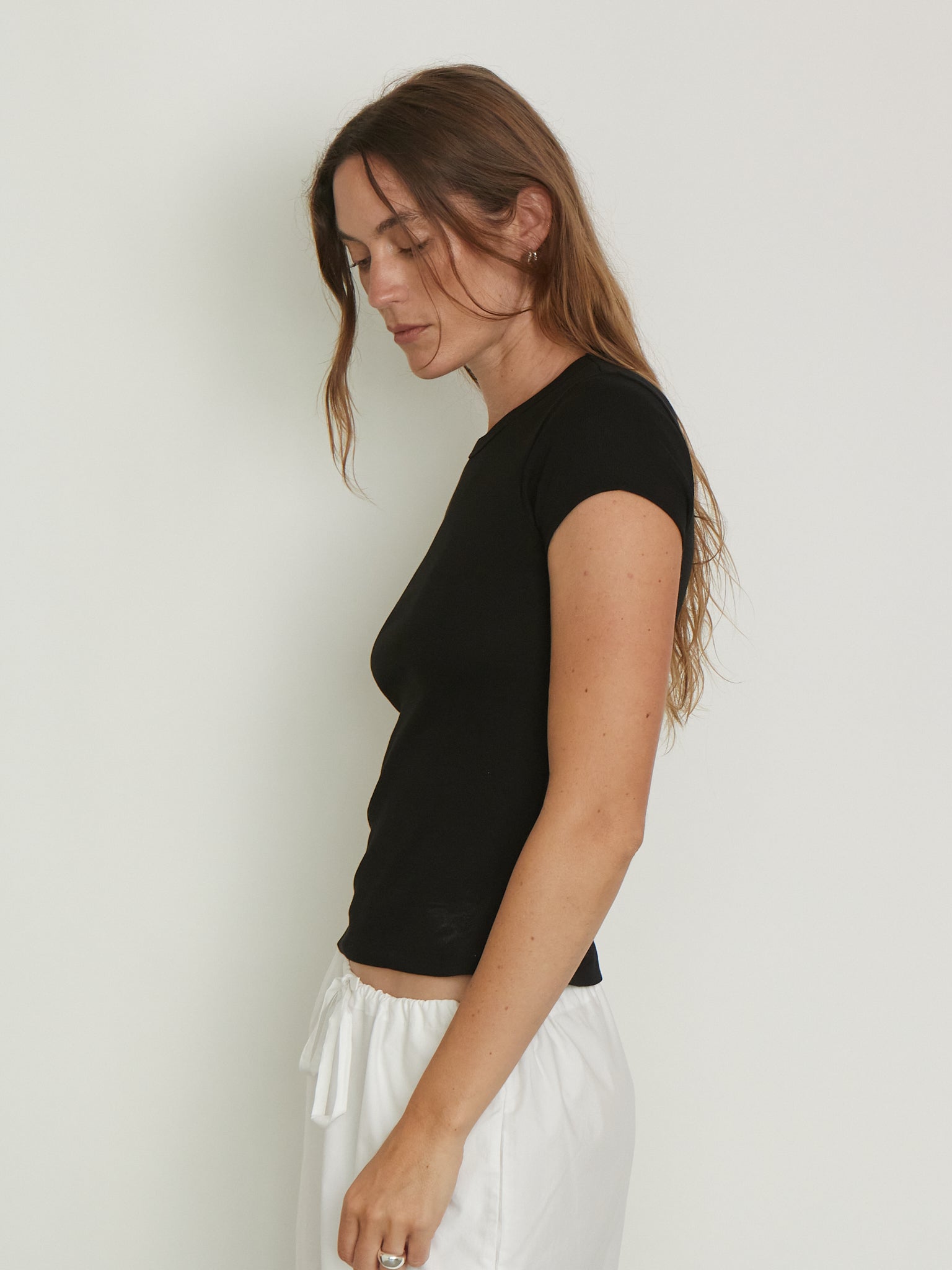 Car Baby Tee in Black from Flore Flore, curated by Shop Sommer in San Francisco. 