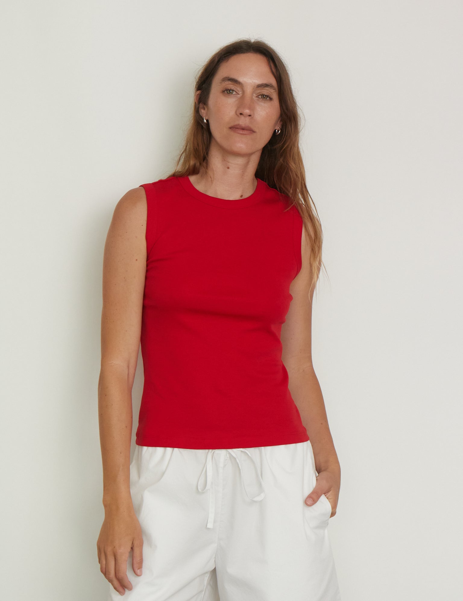 Esme Tank in Apple from Flore Flore, curated by Shop Sommer in San Francisco. 
