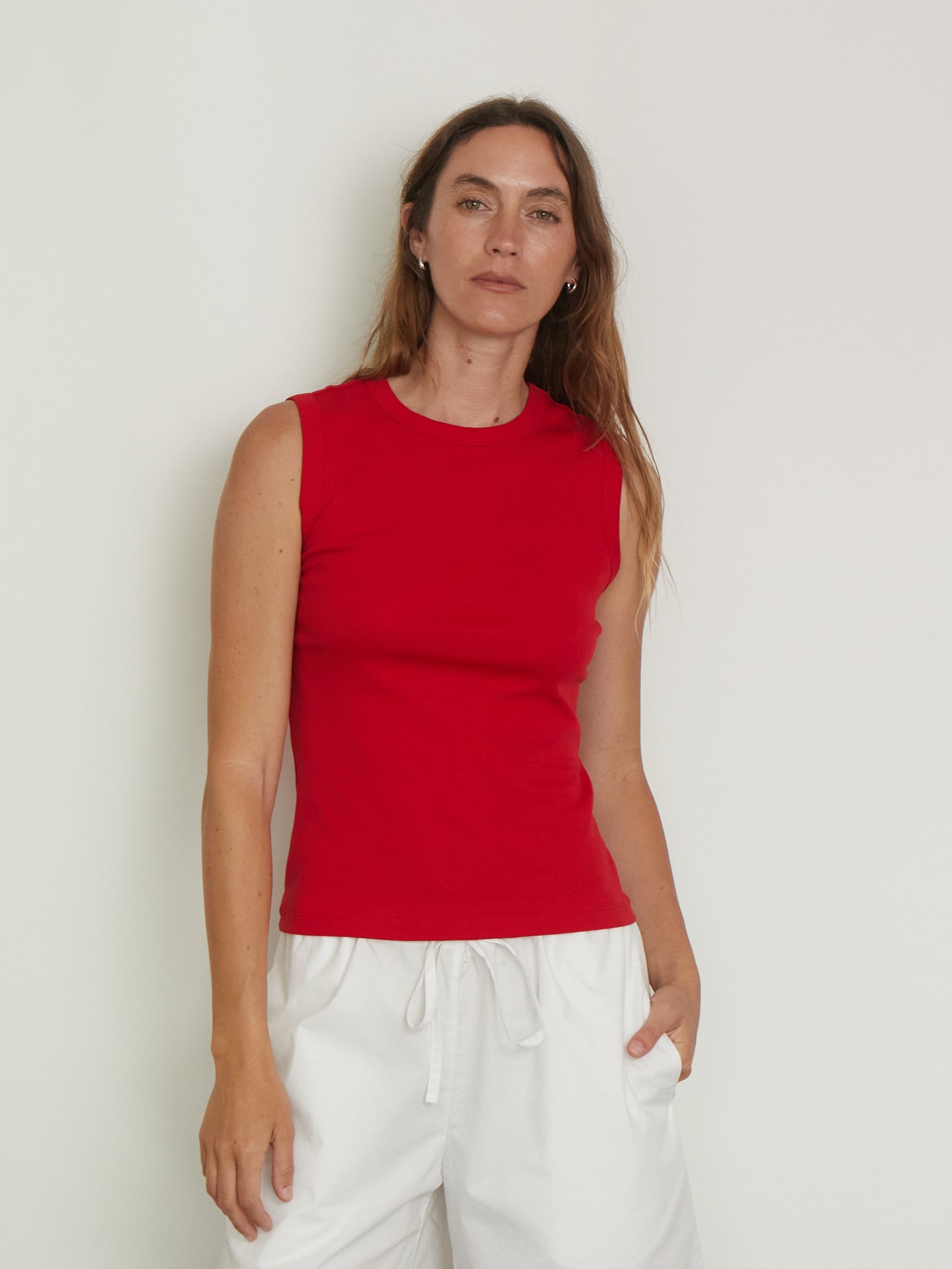 Esme Tank in Apple from Flore Flore, curated by Shop Sommer in San Francisco. 