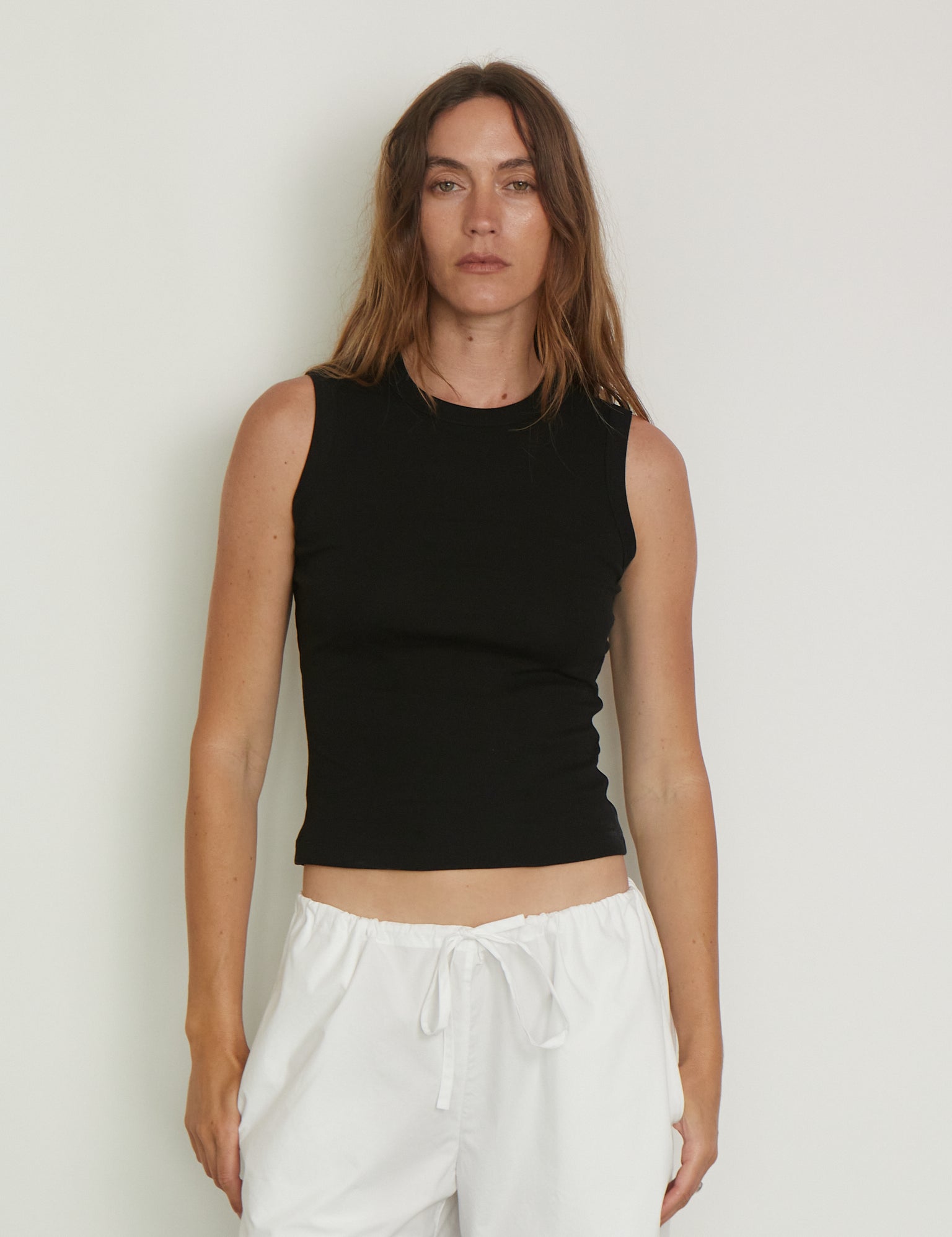 Esme Tank in Black from Flore Flore, curated by Shop Sommer in San Francisco. 