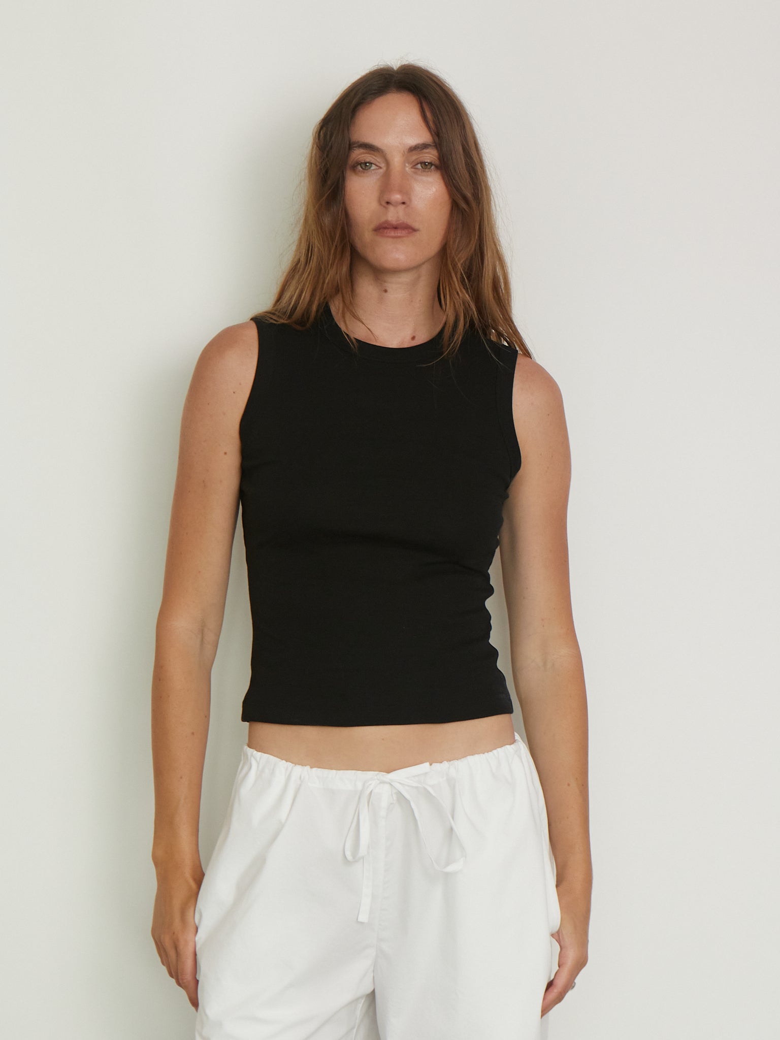 Esme Tank in Black from Flore Flore, curated by Shop Sommer in San Francisco. 