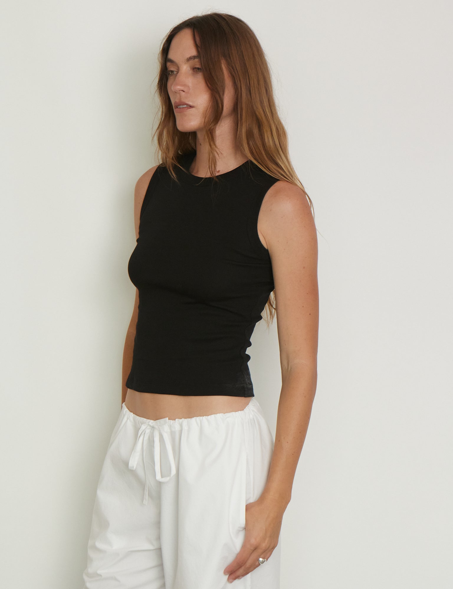 Esme Tank in Black from Flore Flore, curated by Shop Sommer in San Francisco. 