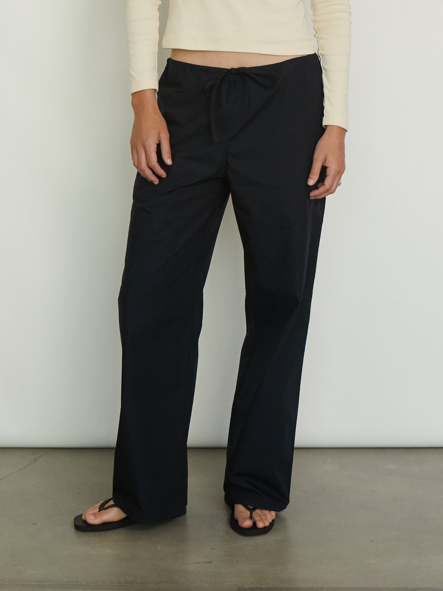 Josephine Lengthened Trousers in Navy from Flore Flore, curated by Shop Sommer in San Francisco. 