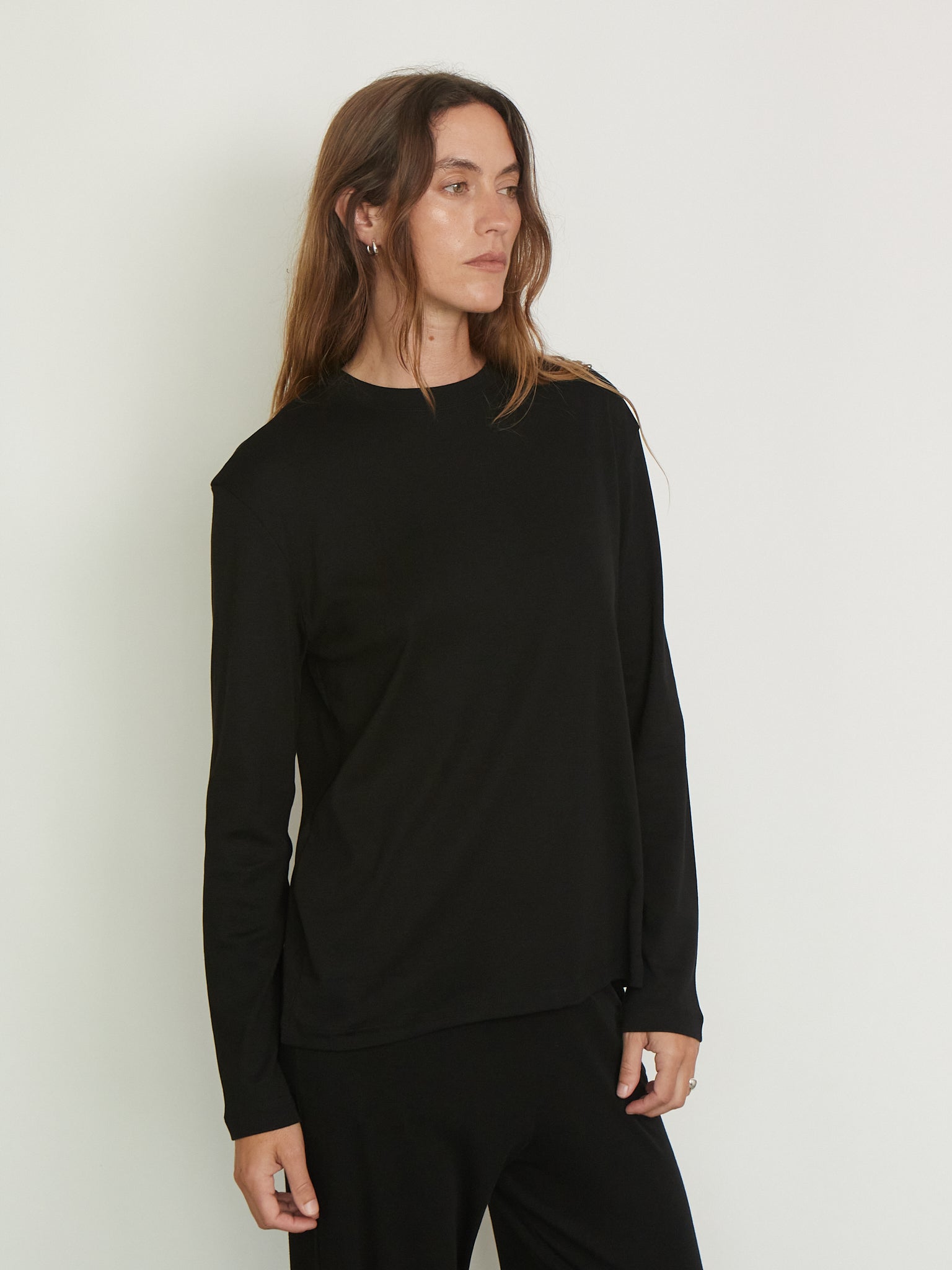 Maggie Longsleeve in Black from Flore Flore, curated by Shop Sommer in San Francisco. 