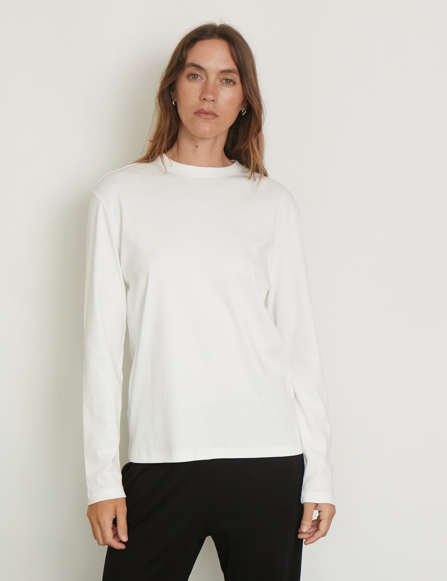 Maggie Longsleeve in White from Flore Flore, curated by Shop Sommer in San Francisco. 