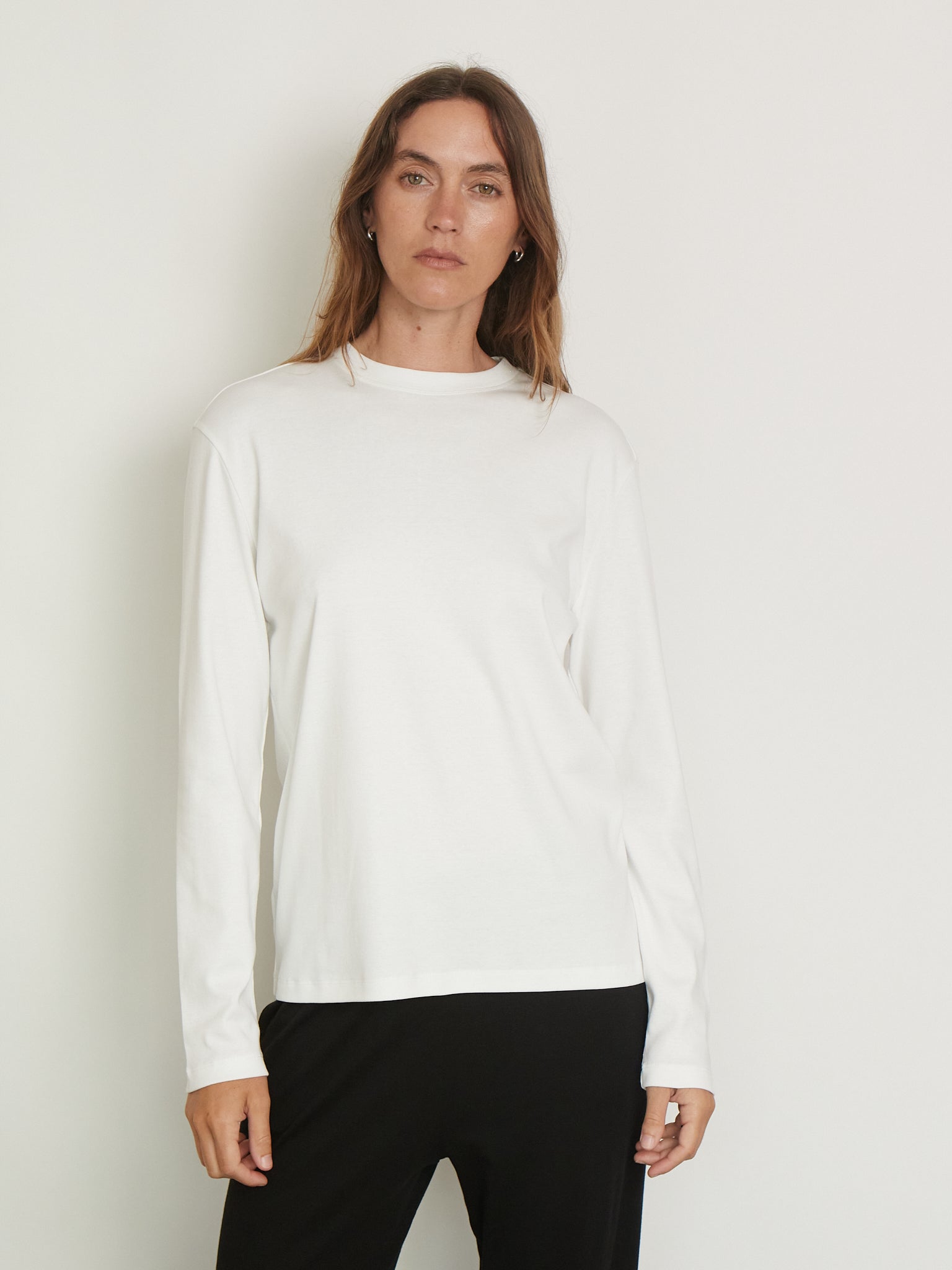 Maggie Longsleeve in White from Flore Flore, curated by Shop Sommer in San Francisco. 