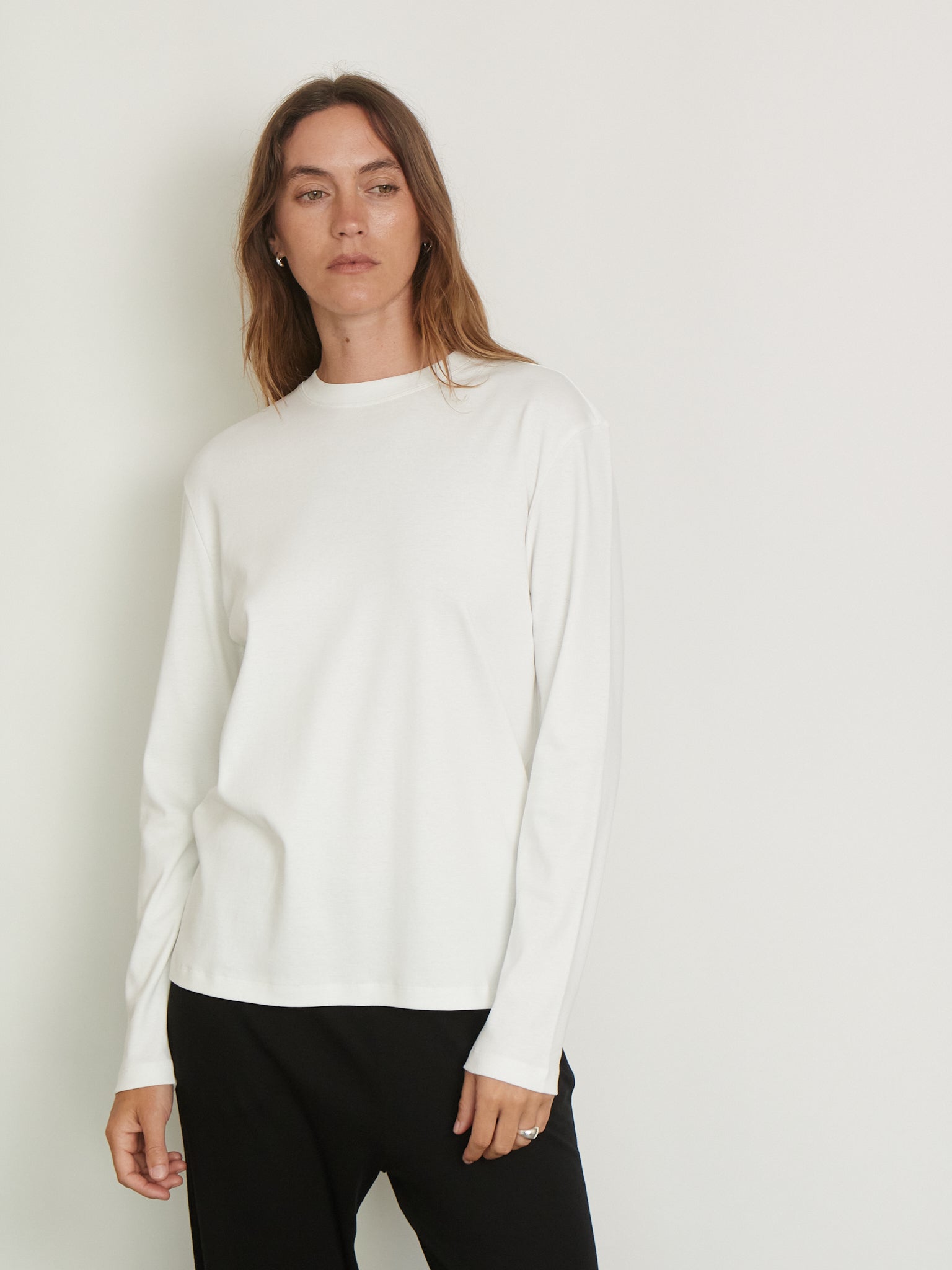 Maggie Longsleeve in White from Flore Flore, curated by Shop Sommer in San Francisco. 