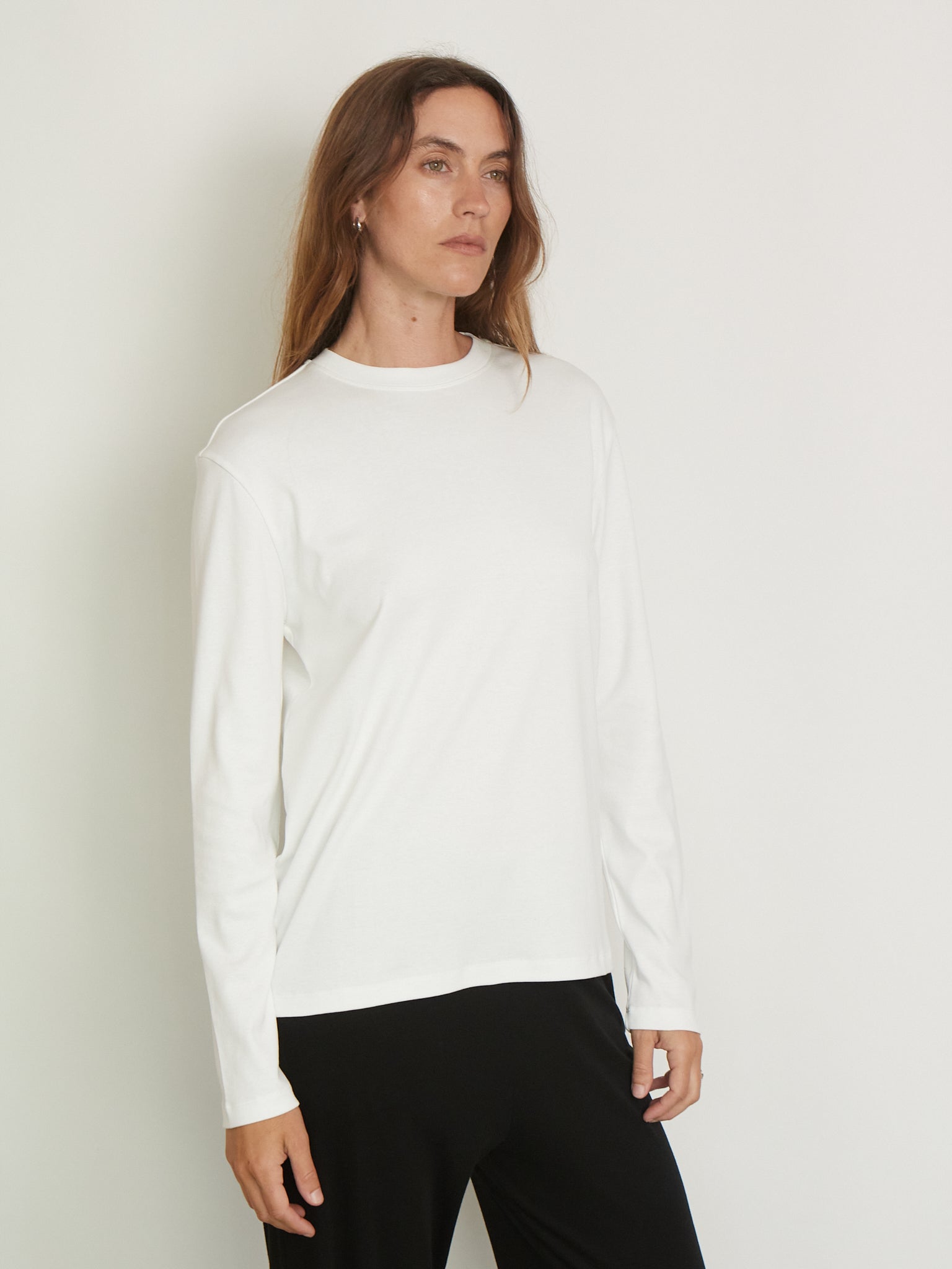 Maggie Longsleeve in White from Flore Flore, curated by Shop Sommer in San Francisco. 