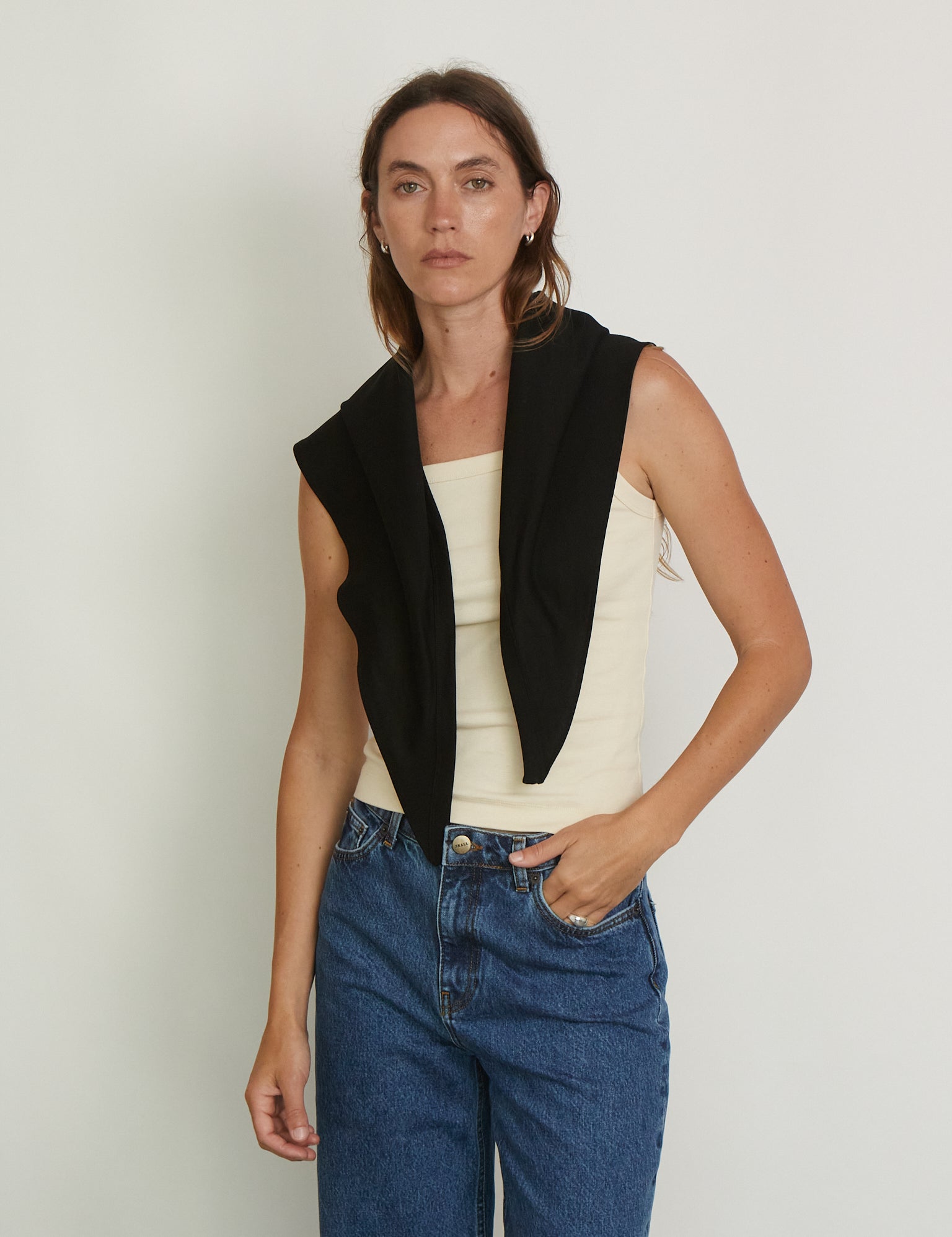 Flore Scarf in Black from Flore Flore, curated by Shop Sommer in San Francisco.