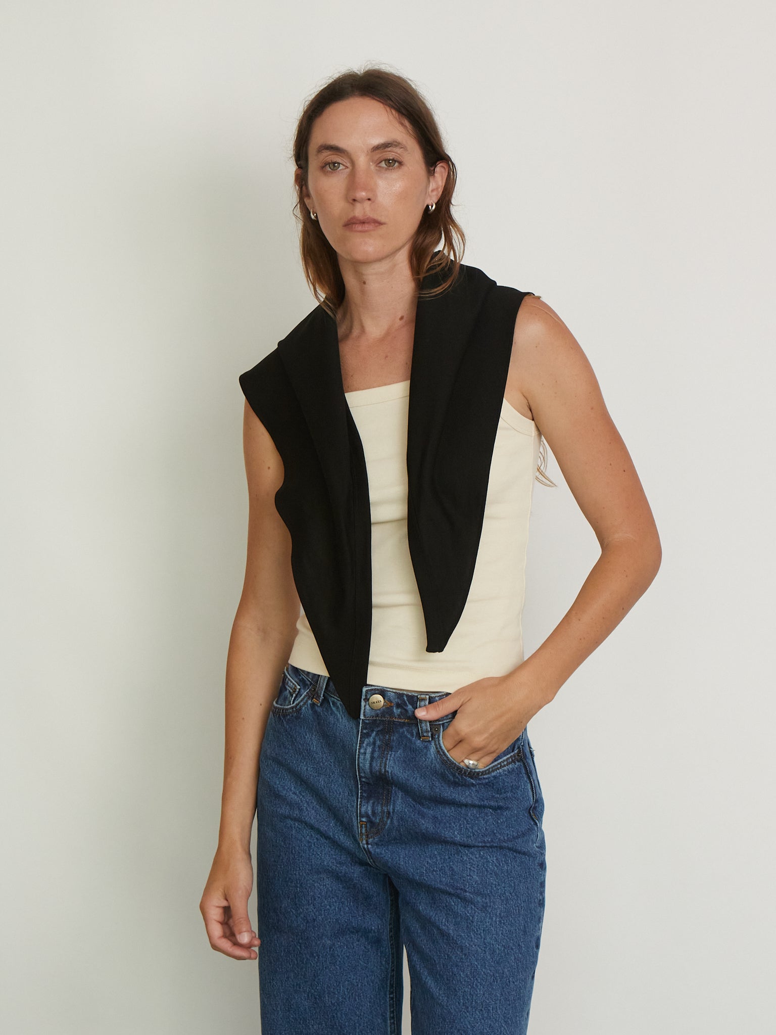 Flore Scarf in Black from Flore Flore, curated by Shop Sommer in San Francisco.