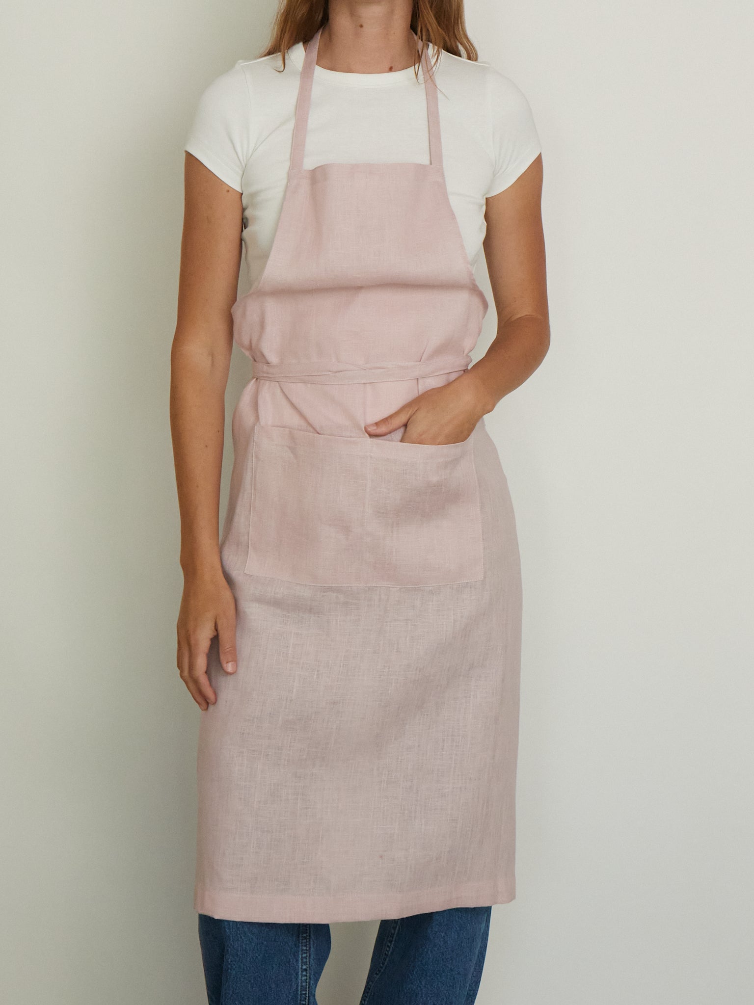 Linen Apron Rose