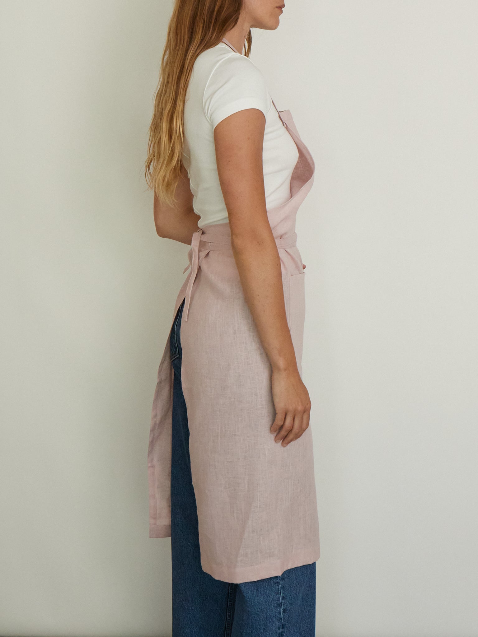 Linen Apron Rose