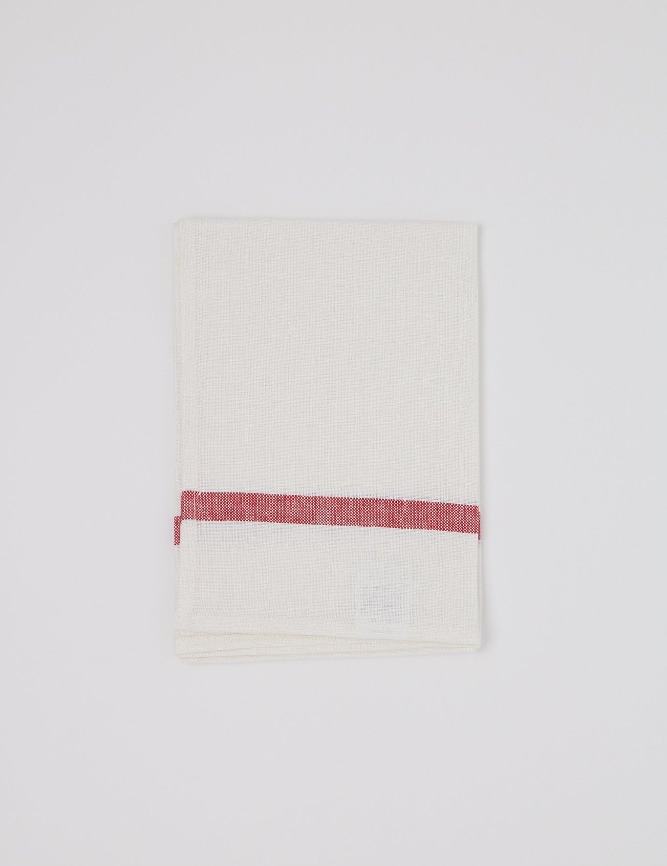 Fog Linen Linen Tea Towel Classic White, curated by Shop Sommer in San Francisco.