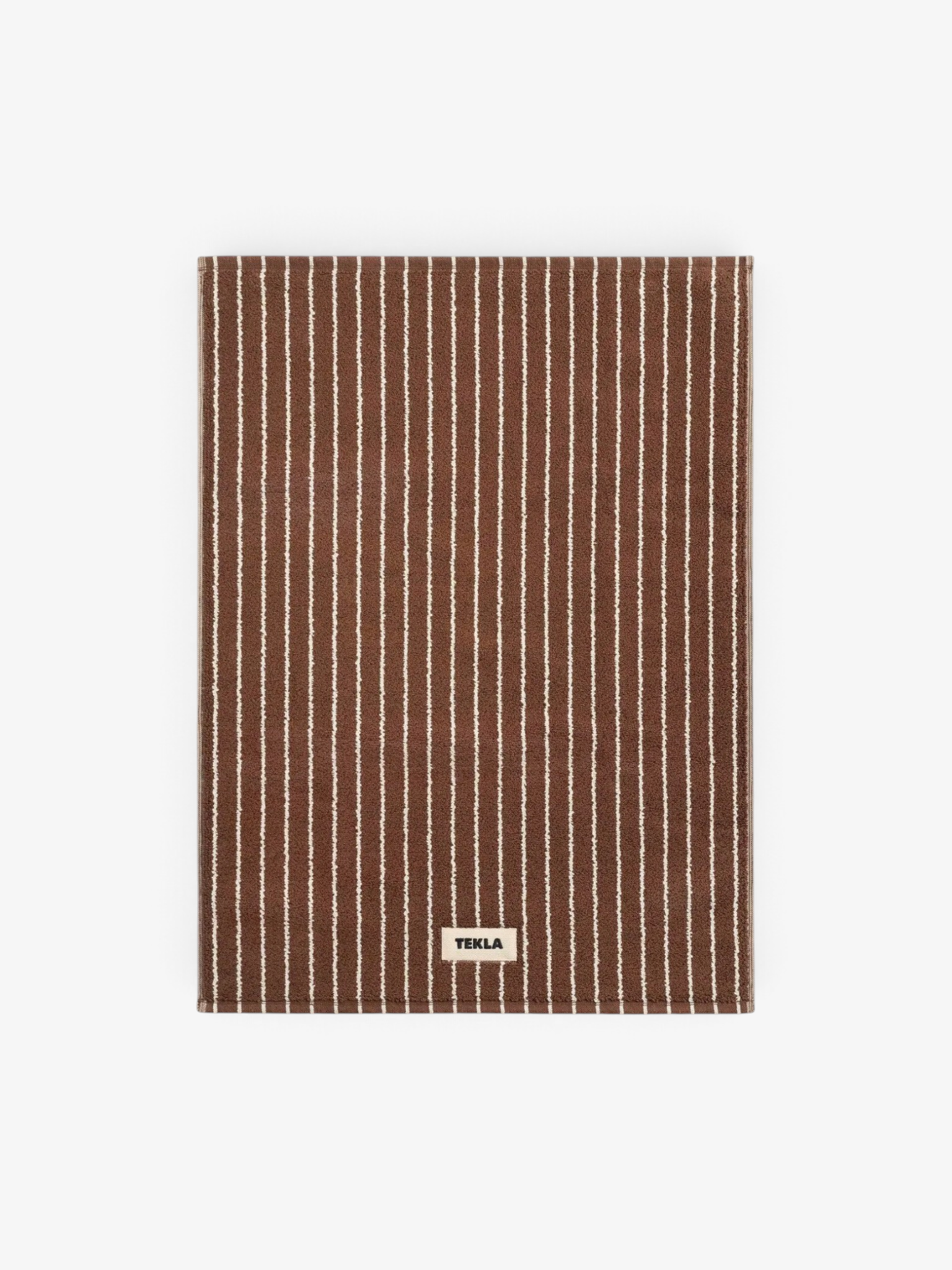 Terry Bath Mat Rust Stripes