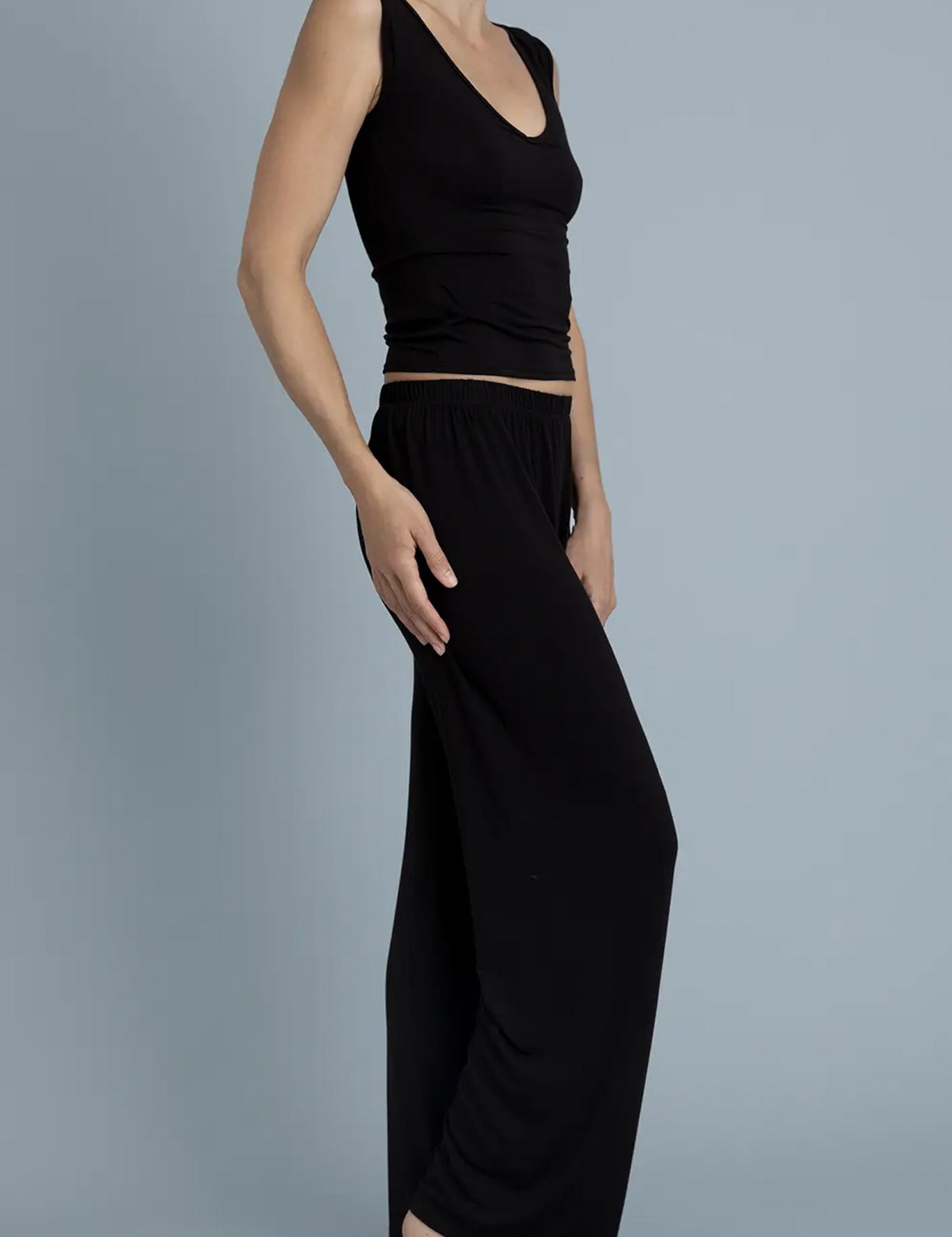 Kye Intimates Recline Shell Sleeveless Top Black, curated by Shop Sommer in San Francisco.