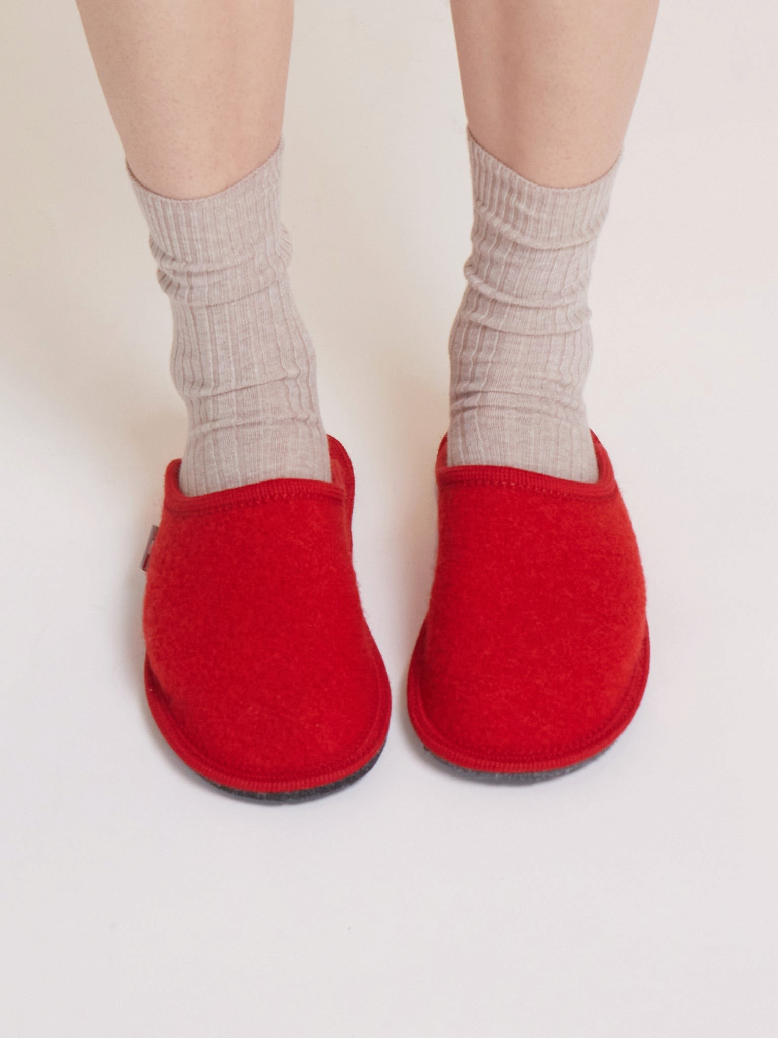 Le Clare Stella Slipper Red, curated by Shop Sommer in San Francisco.