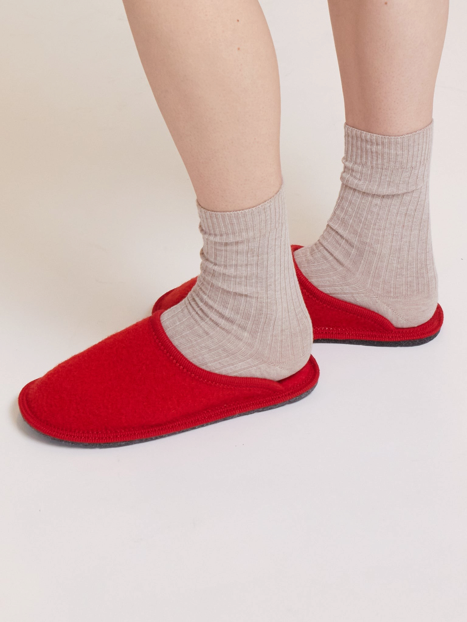 Le Clare Stella Slipper Red, curated by Shop Sommer in San Francisco.