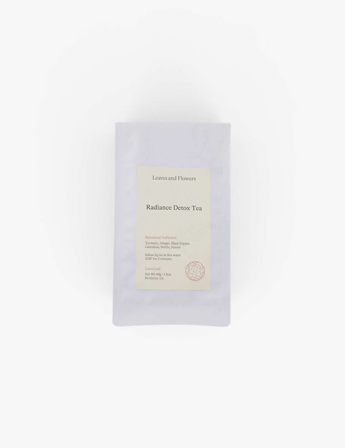 Radiance Detox Tea by Leaves and Flowers, curated by Shop Sommer in San Francisco.